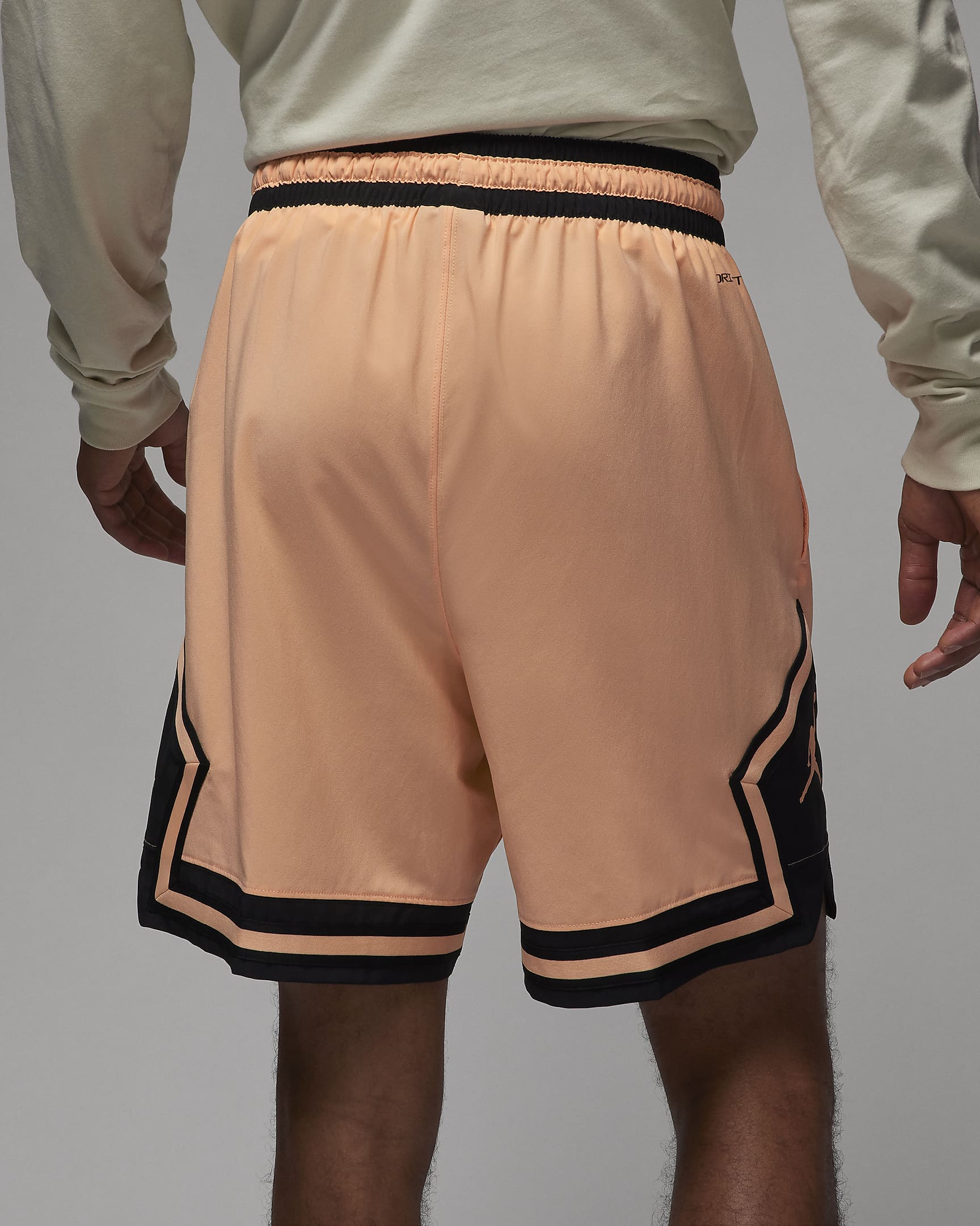 Jordan Dri-FIT Sport Men's Woven Diamond Shorts - Orange Chalk/Black/Sail/Sail