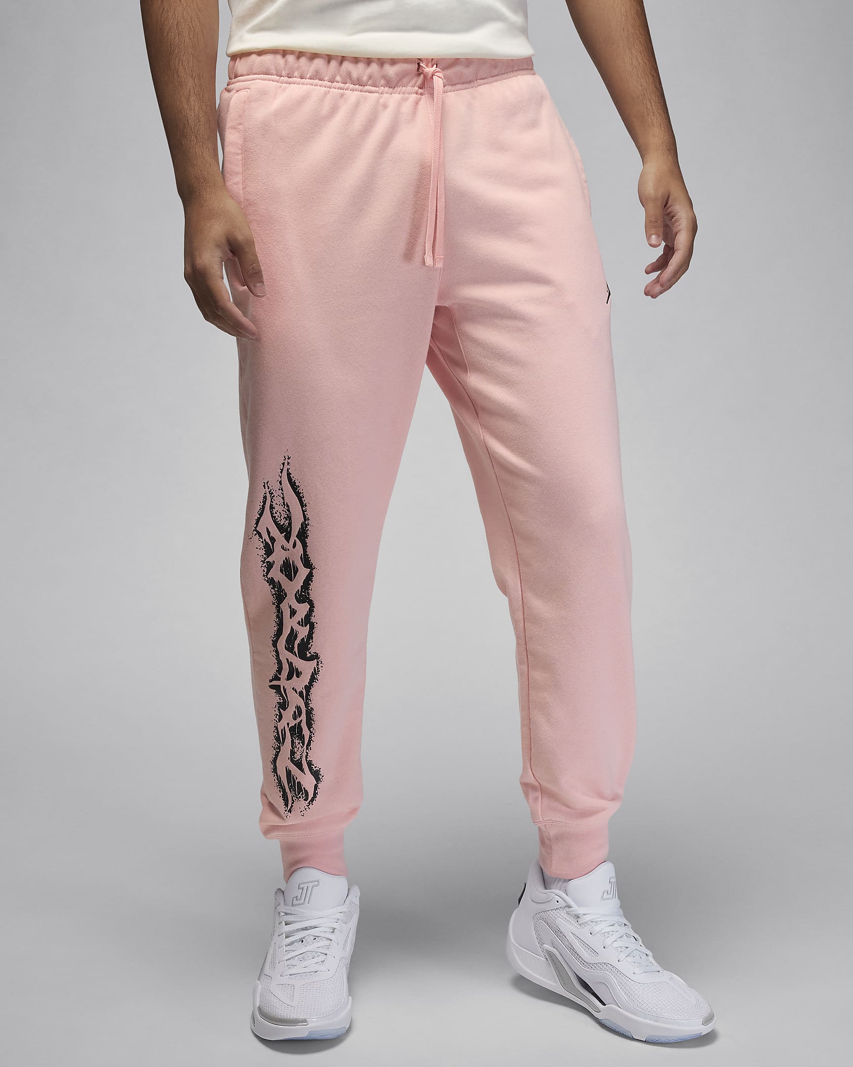 Jordan Dri-FIT Sport Men's Graphic Fleece Trousers - Legend Pink/Black