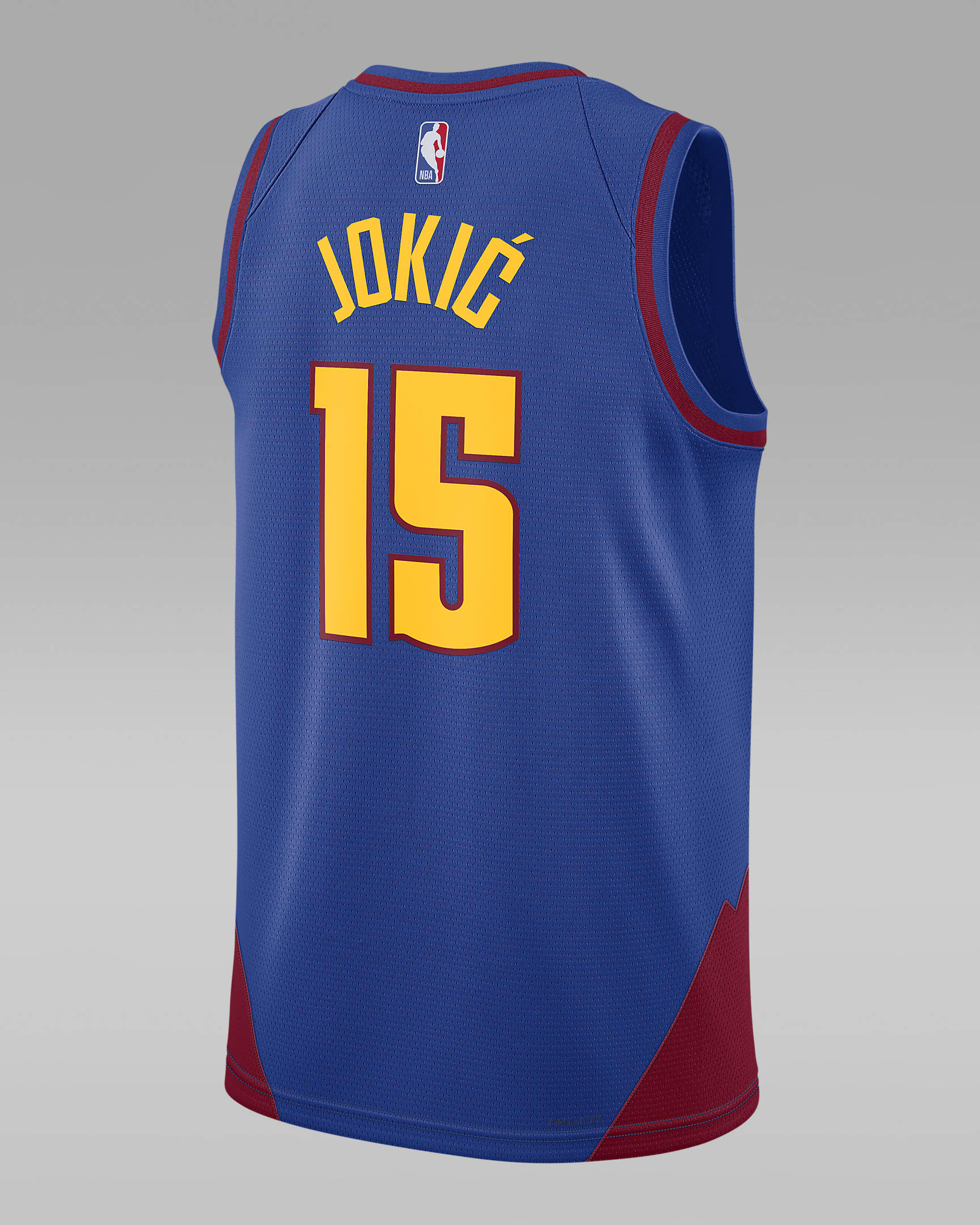 Denver Nuggets Statement Edition Camiseta Jordan Dri-FIT NBA Swingman - Hombre - Rush Blue/Team Crimson