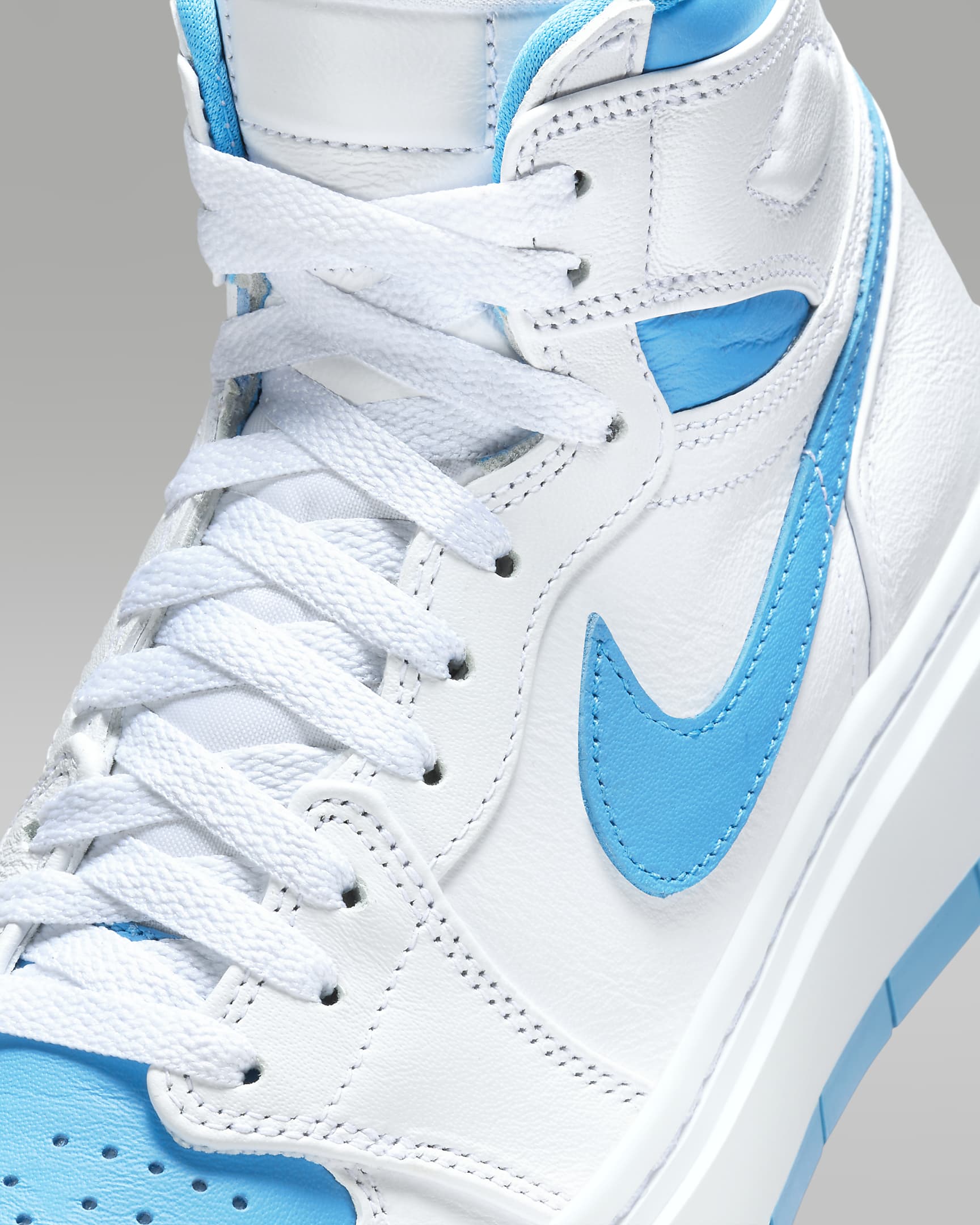 Air Jordan 1 Elevate High Women's Shoes - White/White/Dark Powder Blue