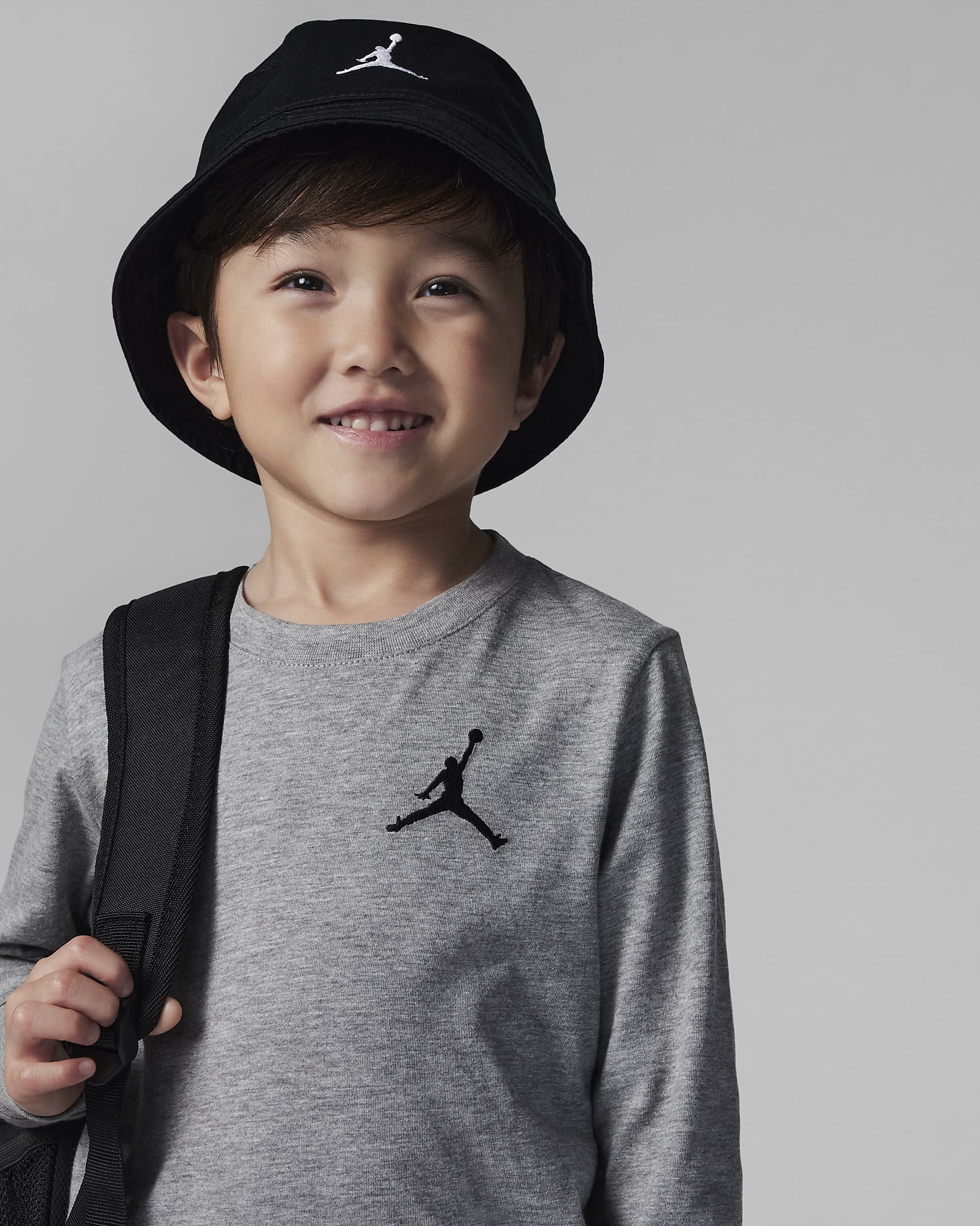 Jordan Jumpman Air Embroidered Long Sleeve Tee Little Kids' TShirt