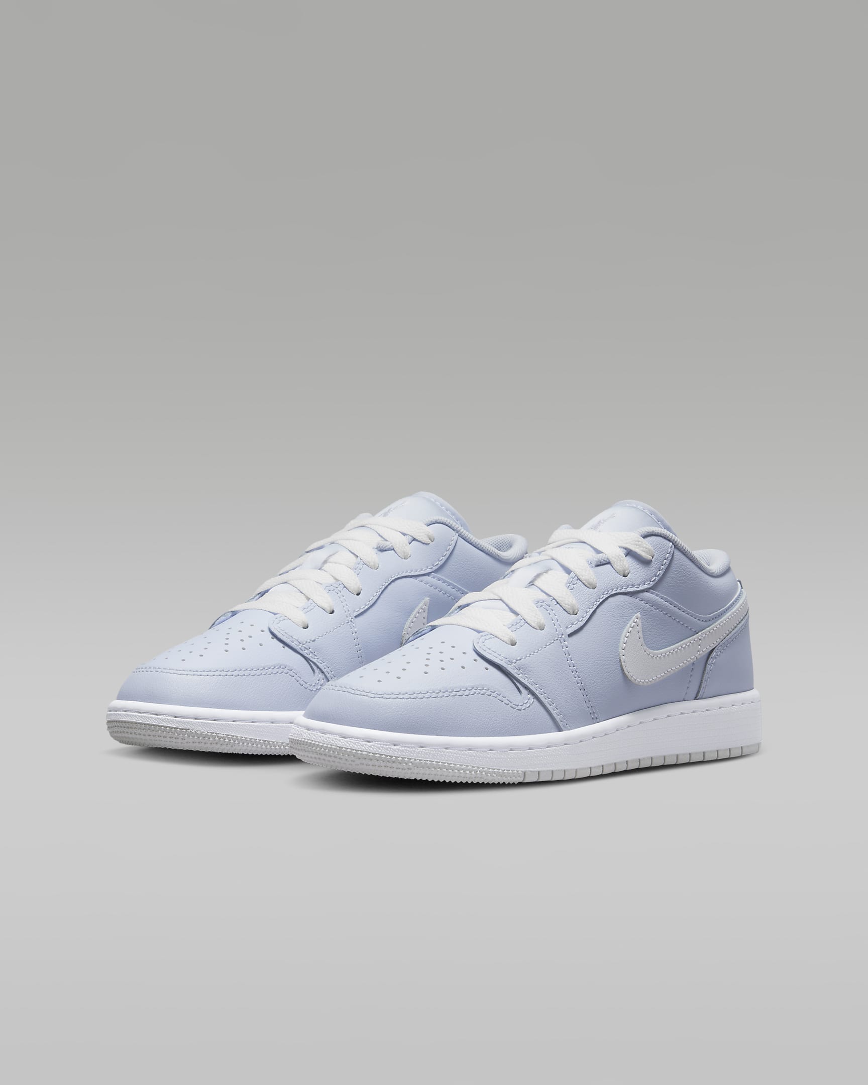 Air Jordan 1 Low Older Kids' Shoes - Cobalt Bliss/Neutral Grey/White