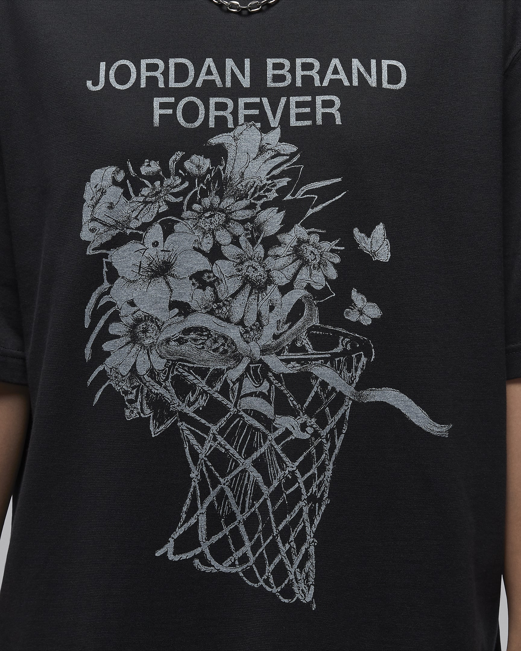 Jordan Women's Oversized Graphic T-Shirt - Off Noir