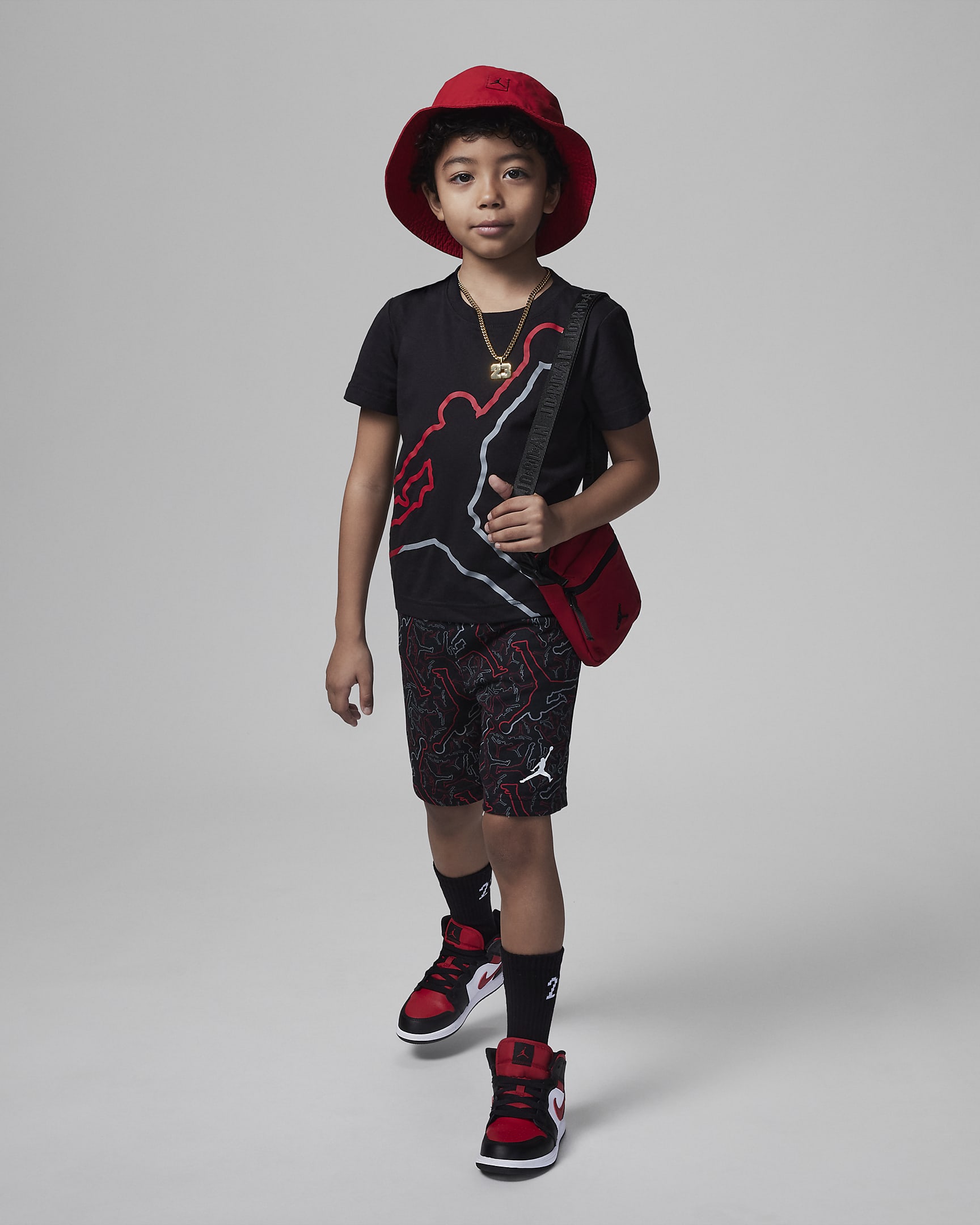 Jordan Air Jump-bled Shorts Set Little Kids' 2-Piece Set. Nike.com