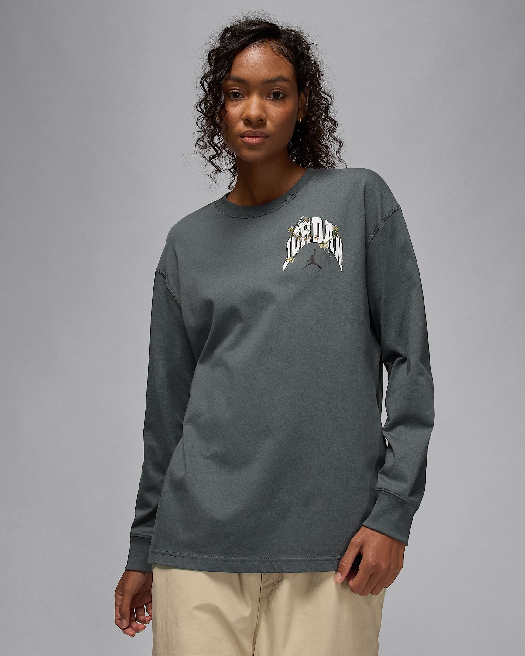 Jordan Brooklyn Women's Realtree Long-Sleeve T-Shirt - Iron Grey/Sail