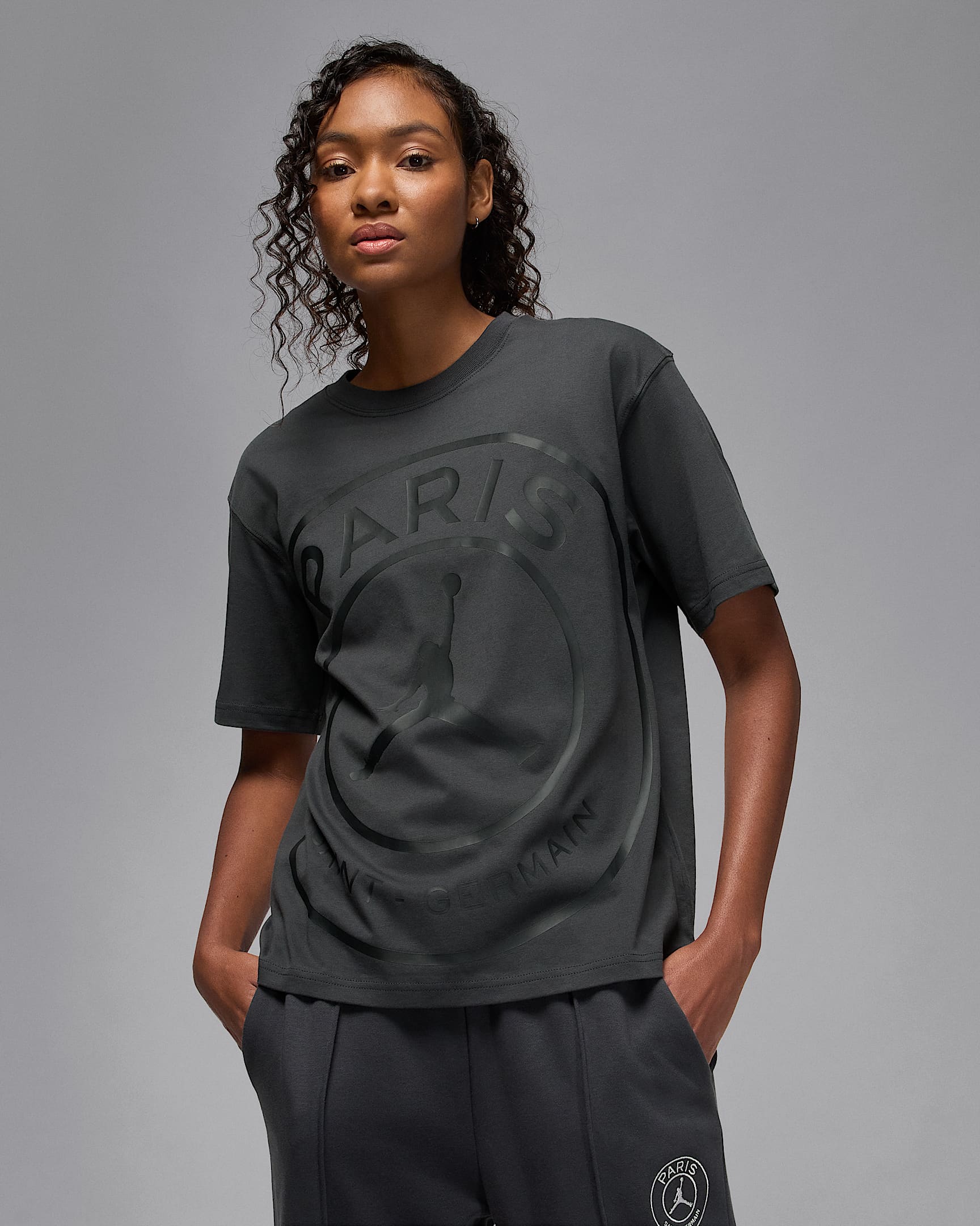Paris Saint-Germain Women's T-Shirt - Anthracite/Off-Noir