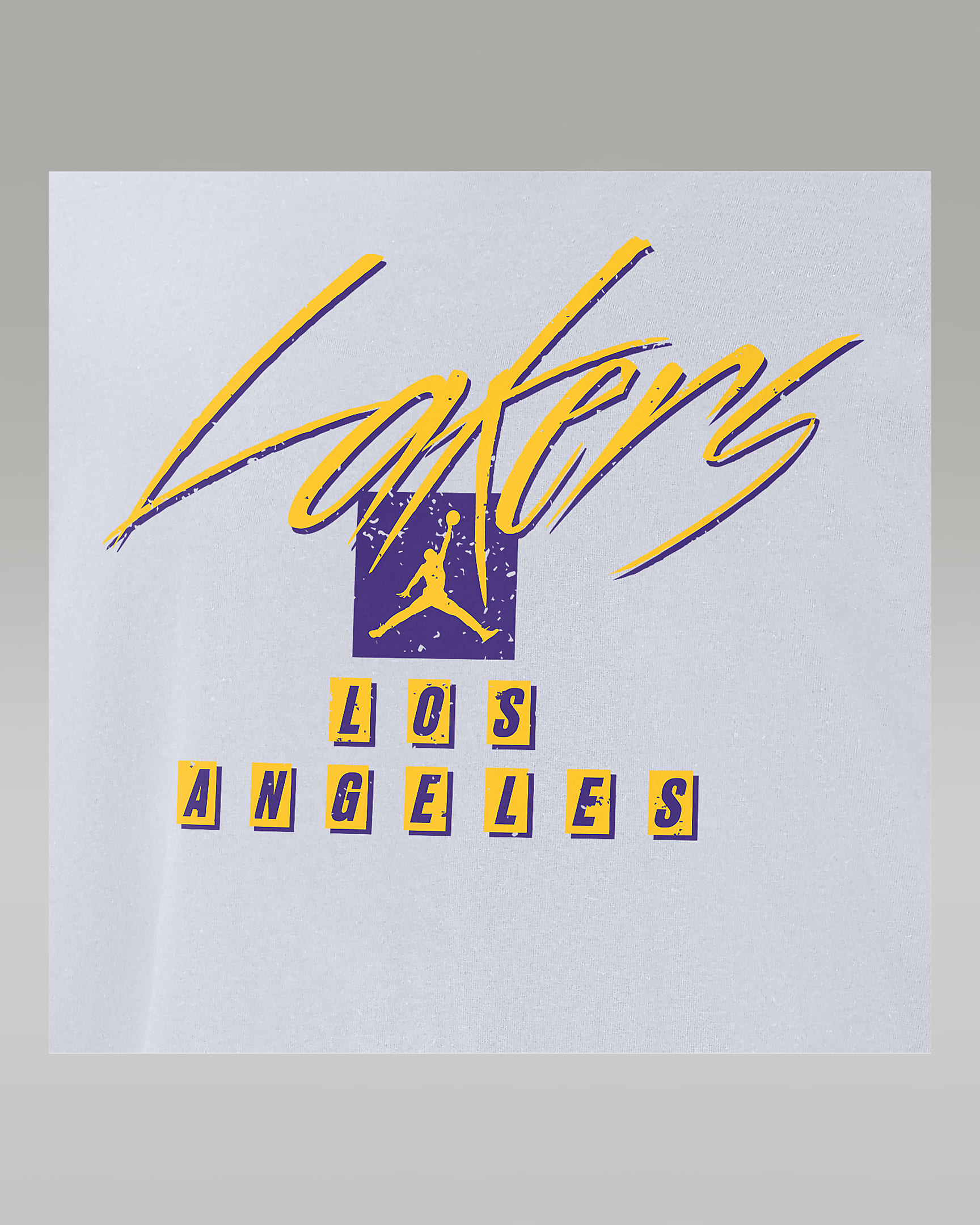 Pánské tričko Jordan NBA Max90 Los Angeles Lakers Courtside Statement Edition - Bílá