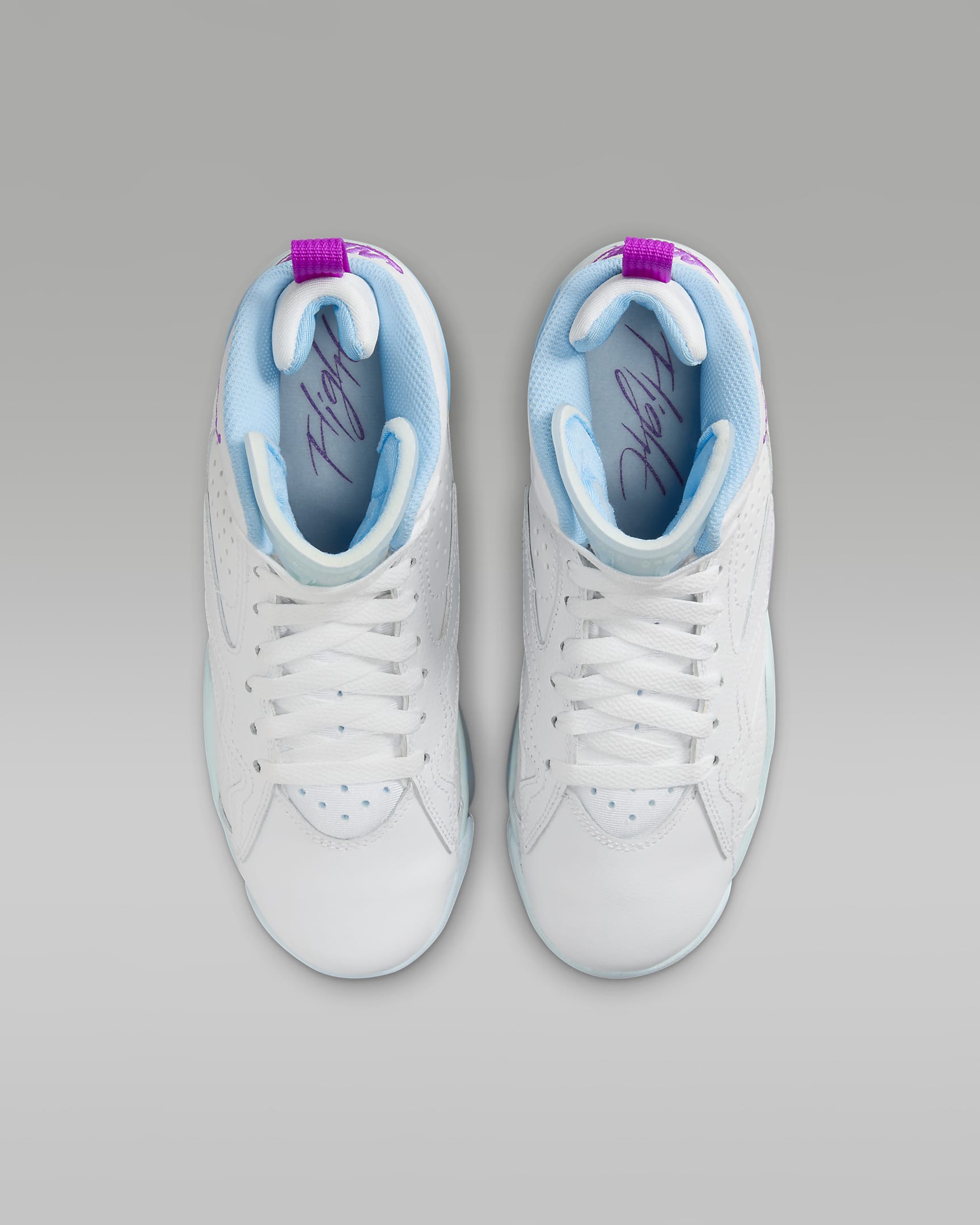 Jumpman MVP Older Kids' Shoes - White/Glacier Blue/Aquarius Blue/Hyper Violet