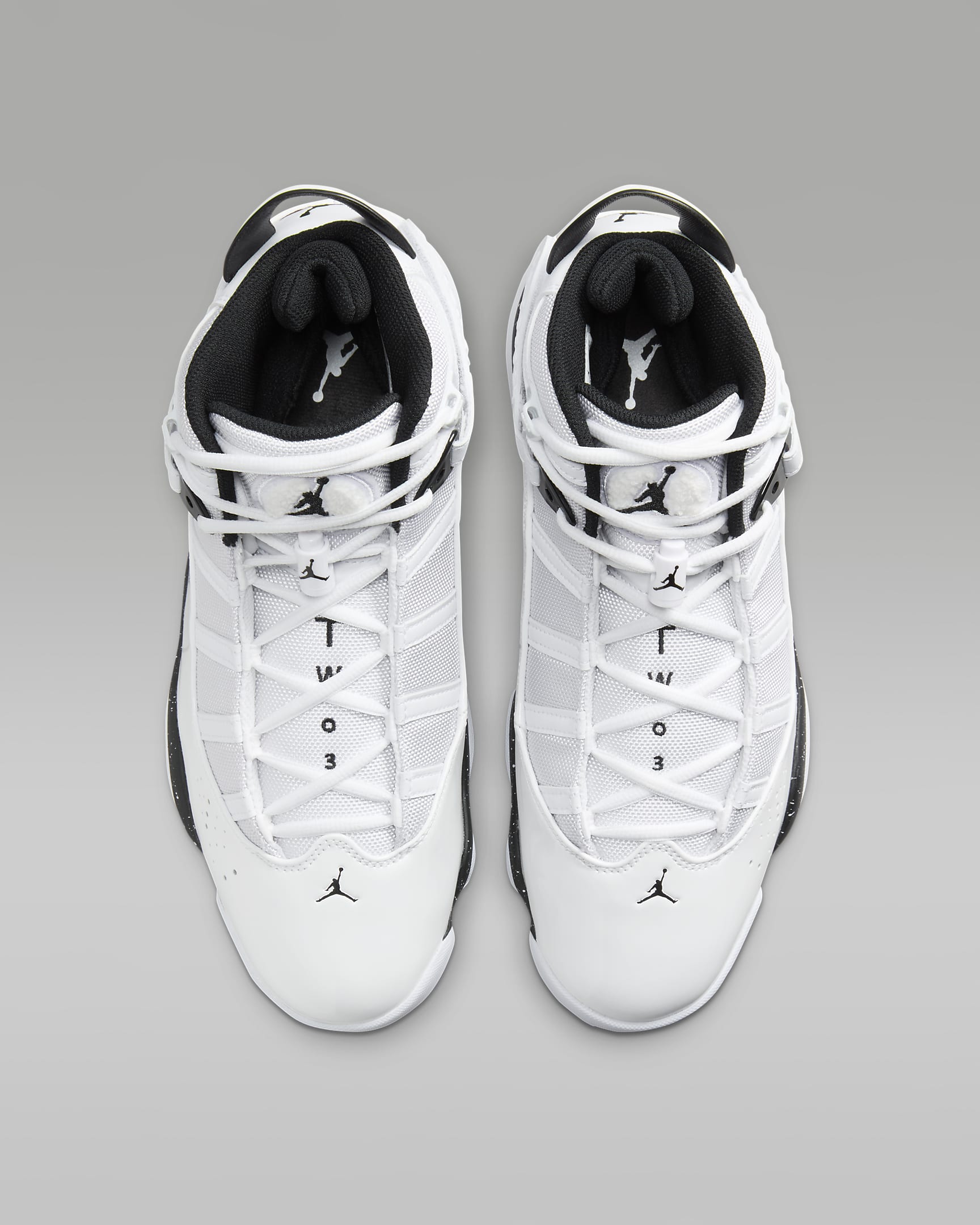 Jordan 6 Rings Men's Shoes - White/White/Black