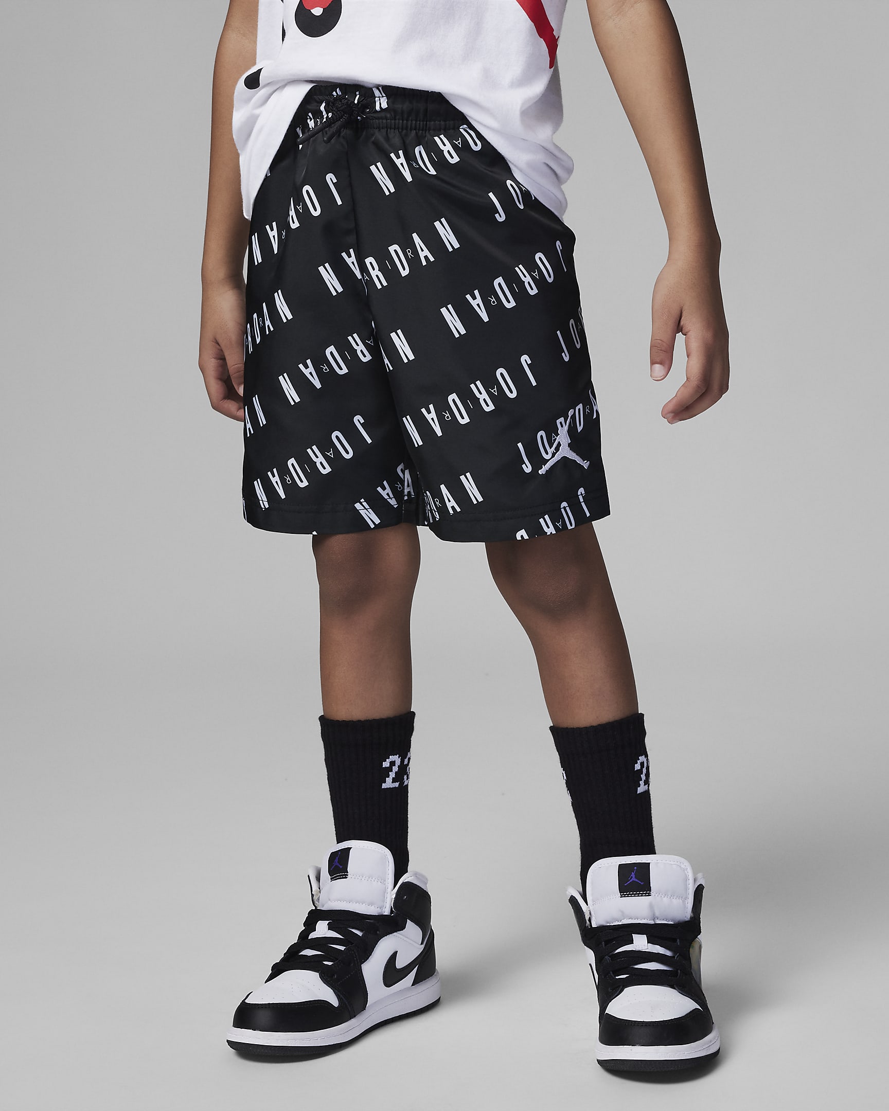 Jordan Essentials Poolside Shorts Little Kids' Shorts - Black