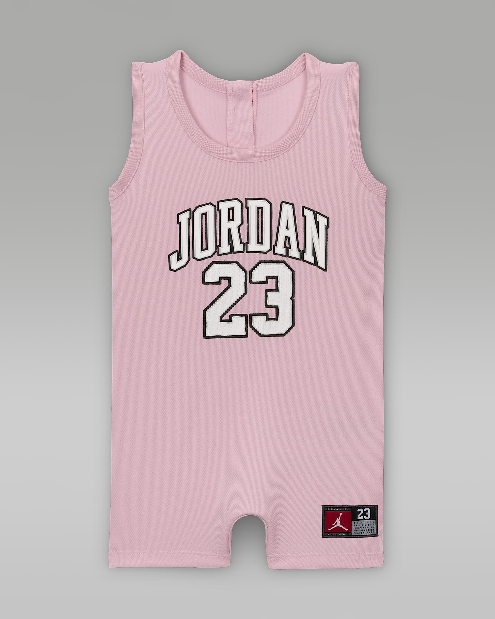 Jordan Baby (12-24M) Jumpman 23 Jersey Romper - Pink Foam