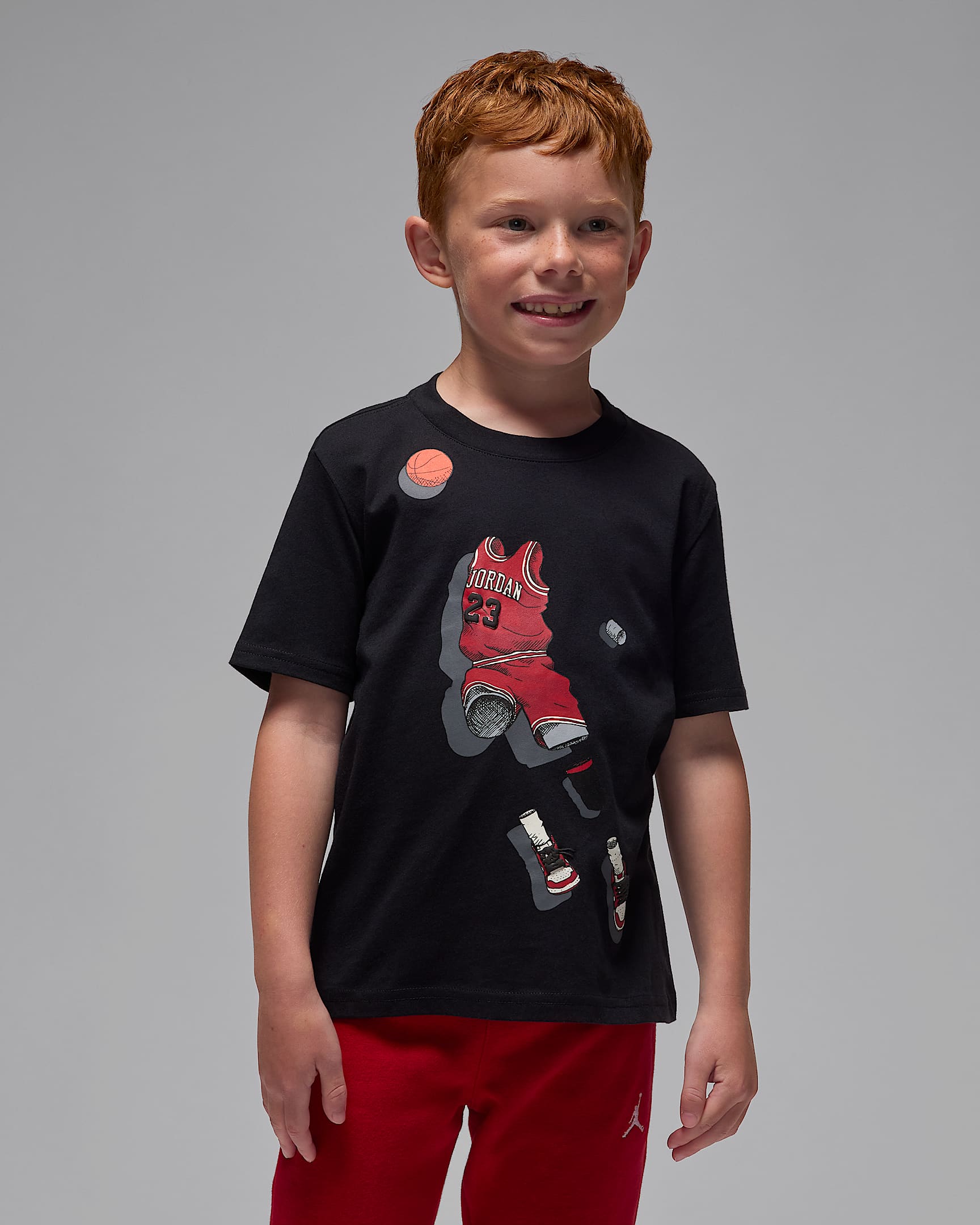 Jordan Little Kids' Ghostman T-Shirt - Black