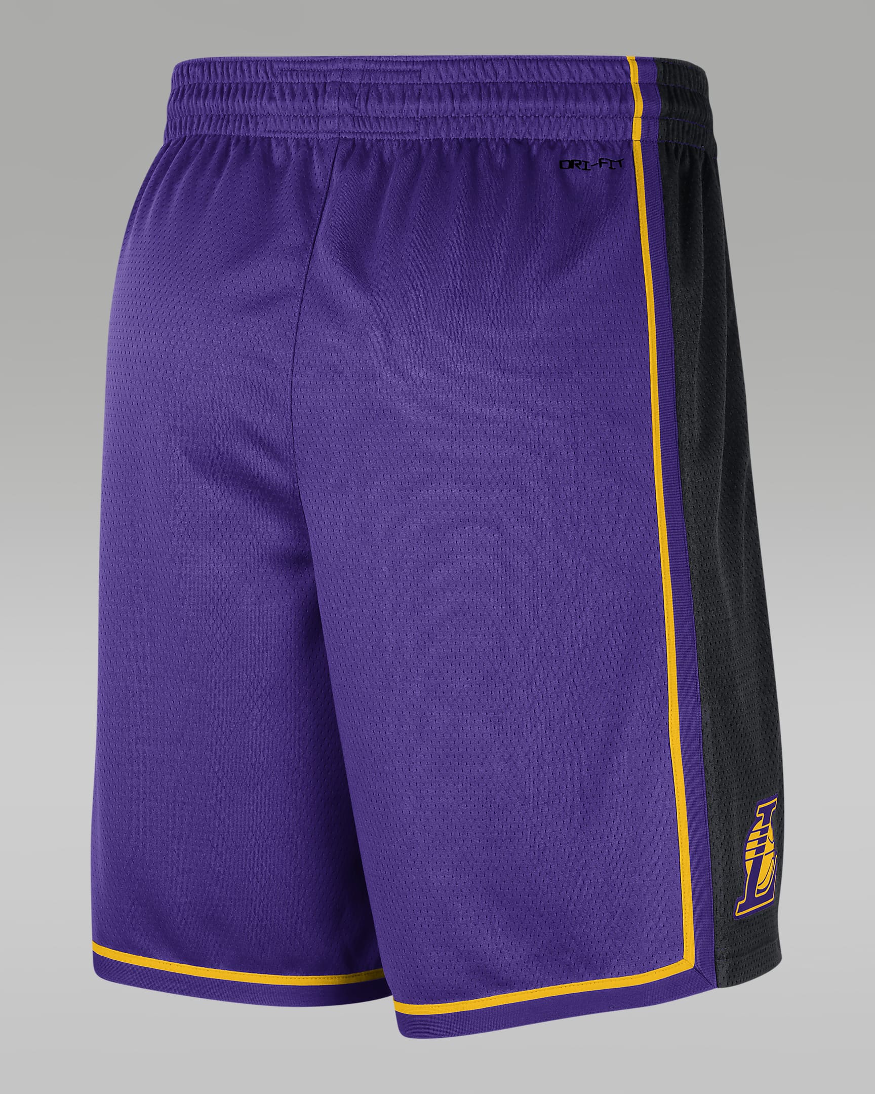 Los Angeles Lakers Statement Edition Swingman Jordan Dri-FIT NBA-basketbalshorts voor heren - Field Purple/Amarillo