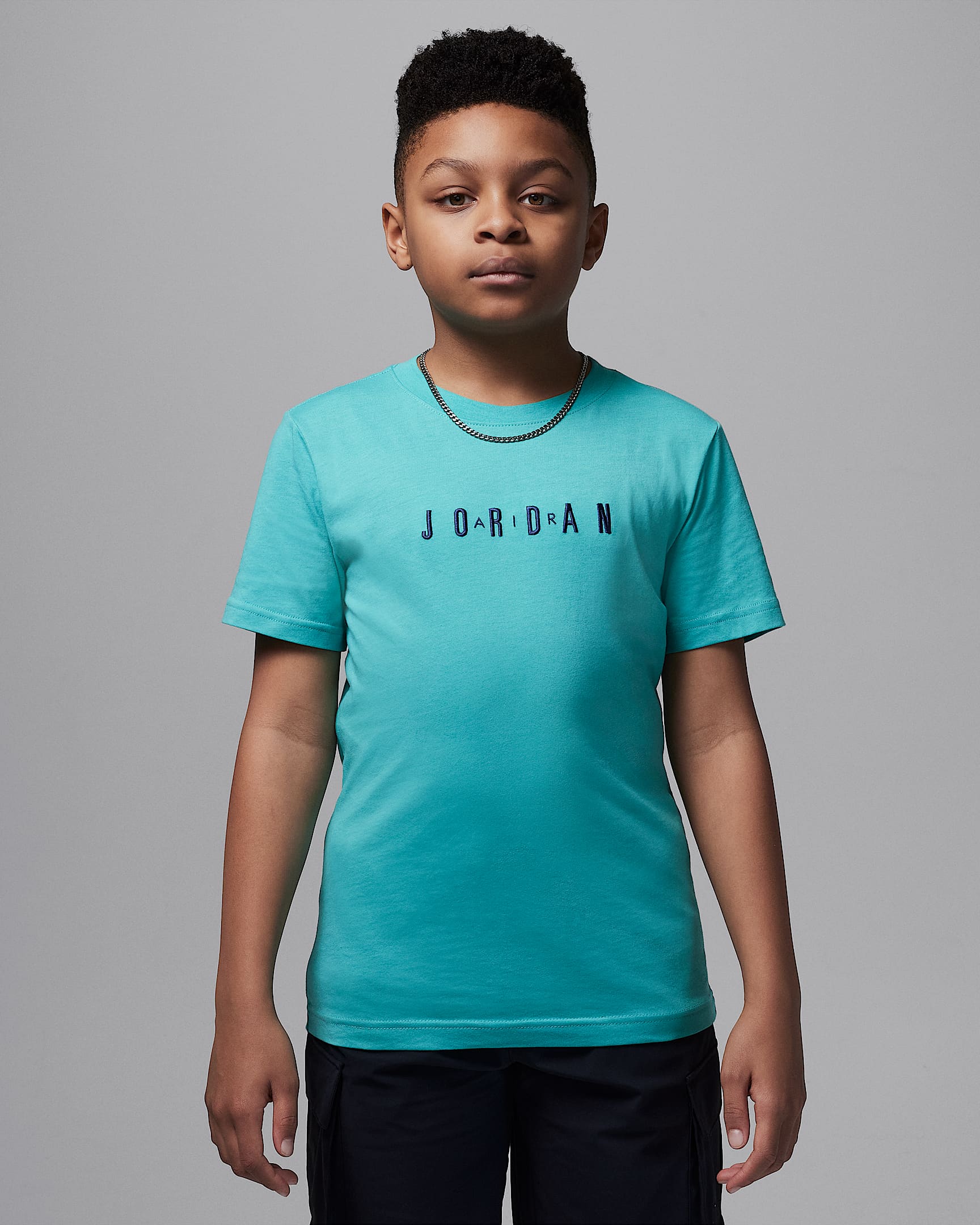 T-shirt à logo brodé Jordan pour ado - Washed Teal
