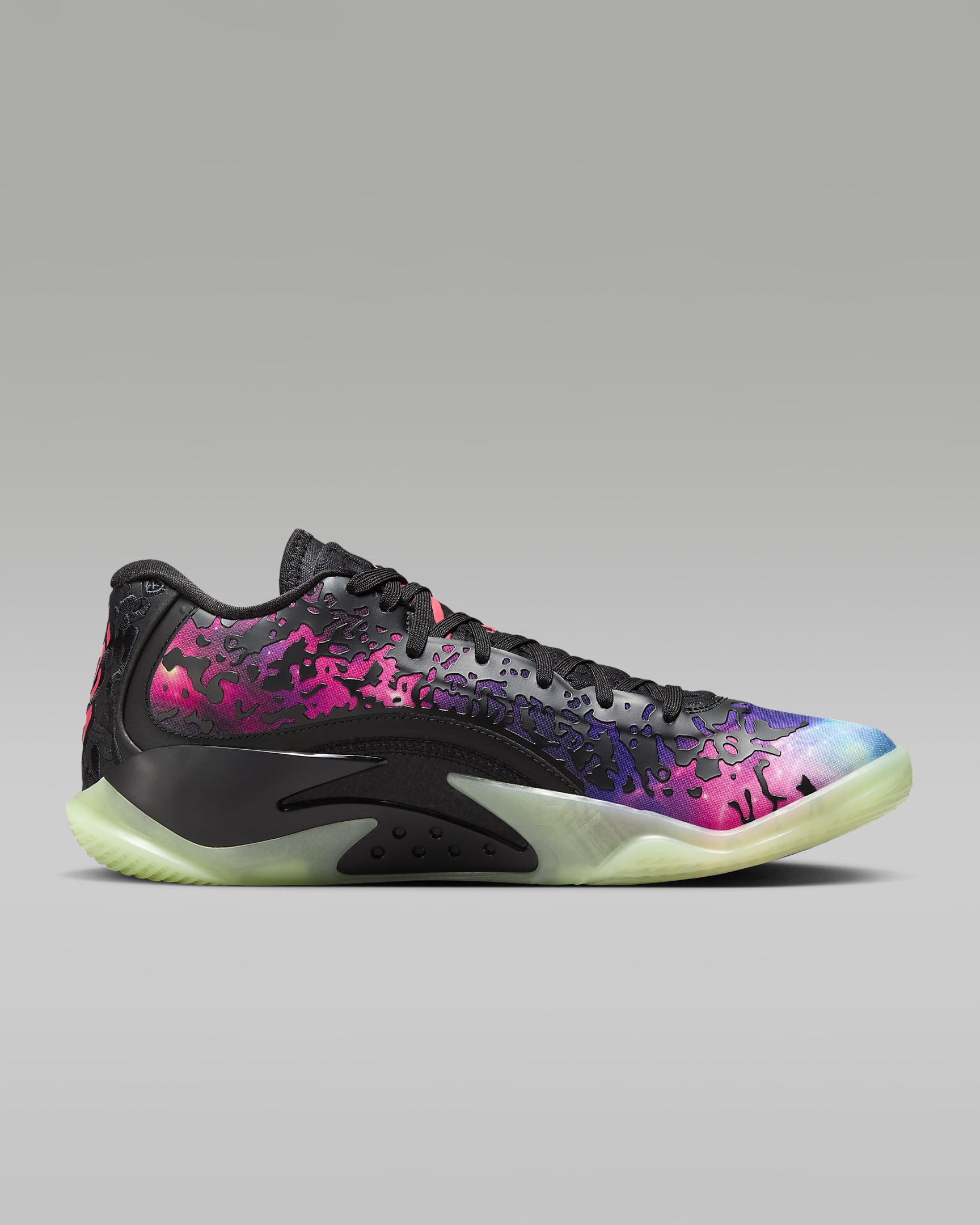 Zion 3 Basketball Shoes - Black/Vivid Purple/Barely Volt/Solar Red