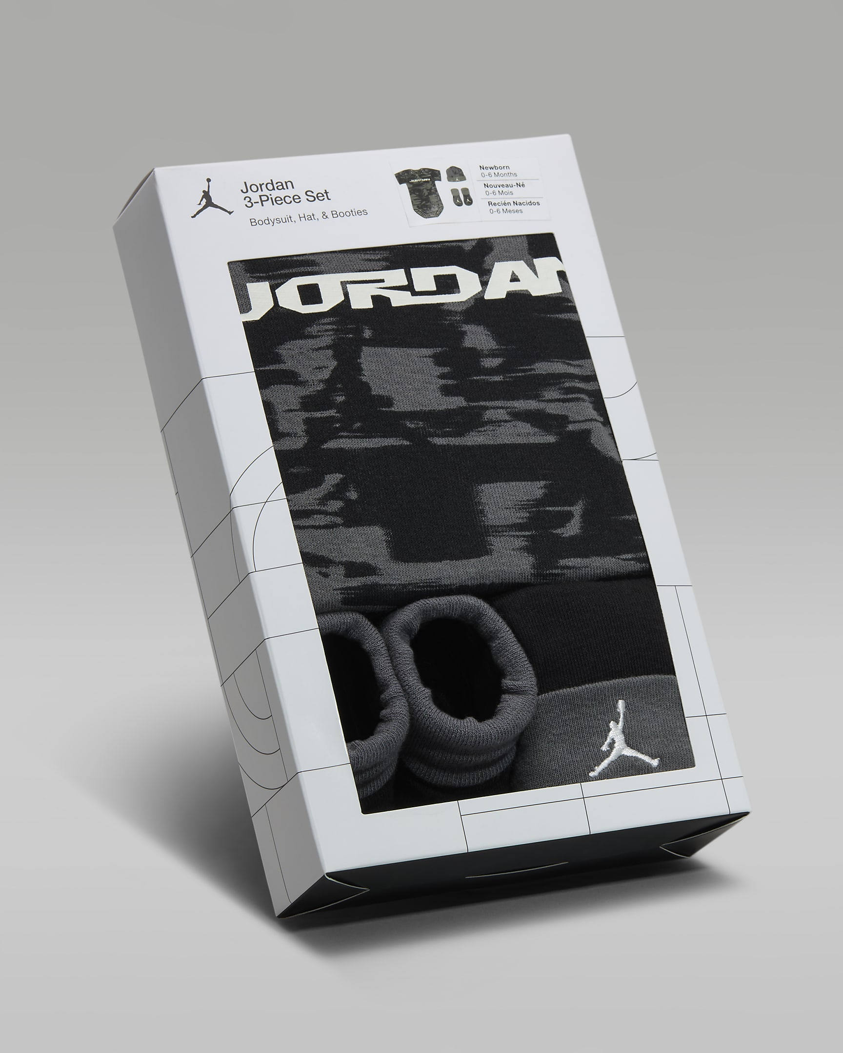 Jordan MVP 3-teiliges Box-Set (Babys, 0–9 M) - Schwarz