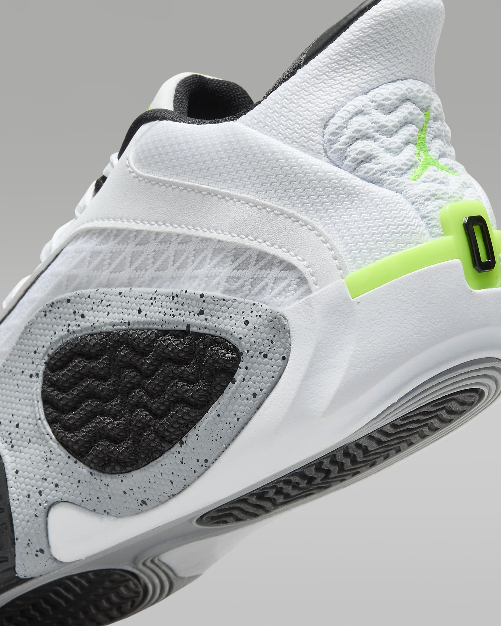 Tatum 2 Older Kids' Basketball Shoes - White/Black/Wolf Grey/Electric Green