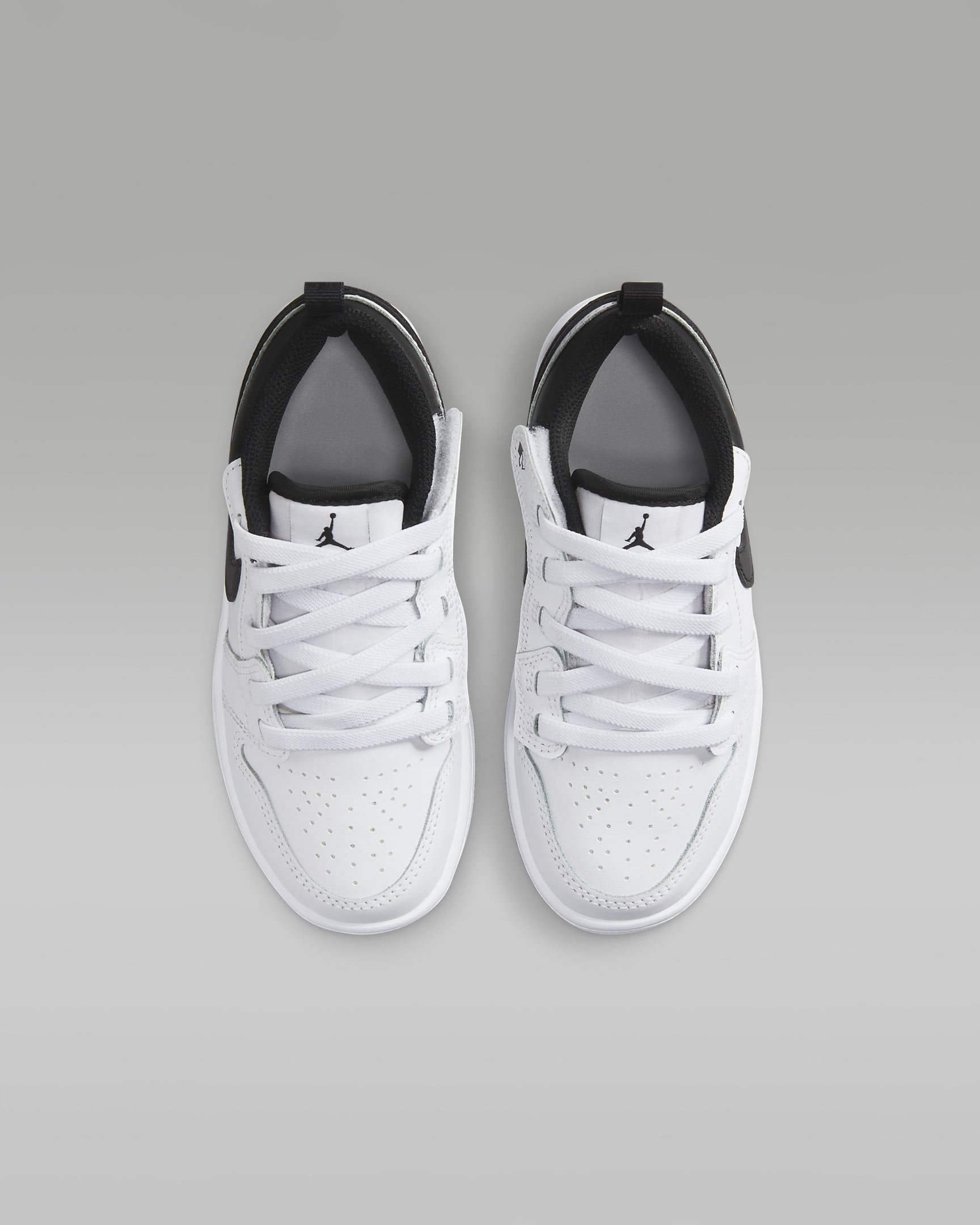 Tenis para niños de preescolar Jordan 1 Low Alt - Blanco/Blanco/Negro