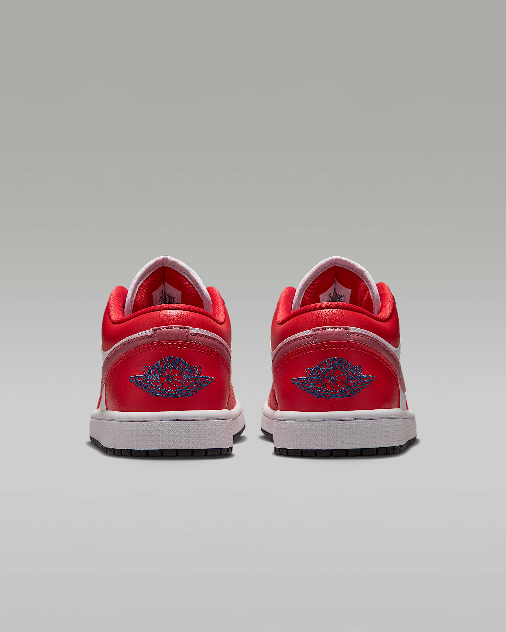 Air Jordan 1 Low Women's Shoes - Track Red/White/Desert Berry/True Blue