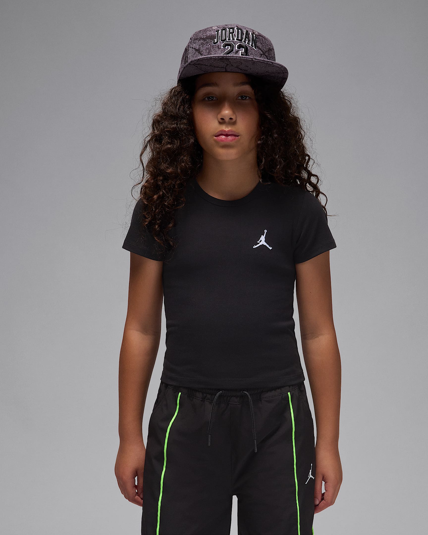 Jordan Brooklyn Essentials Big Kids' T-Shirt - Black