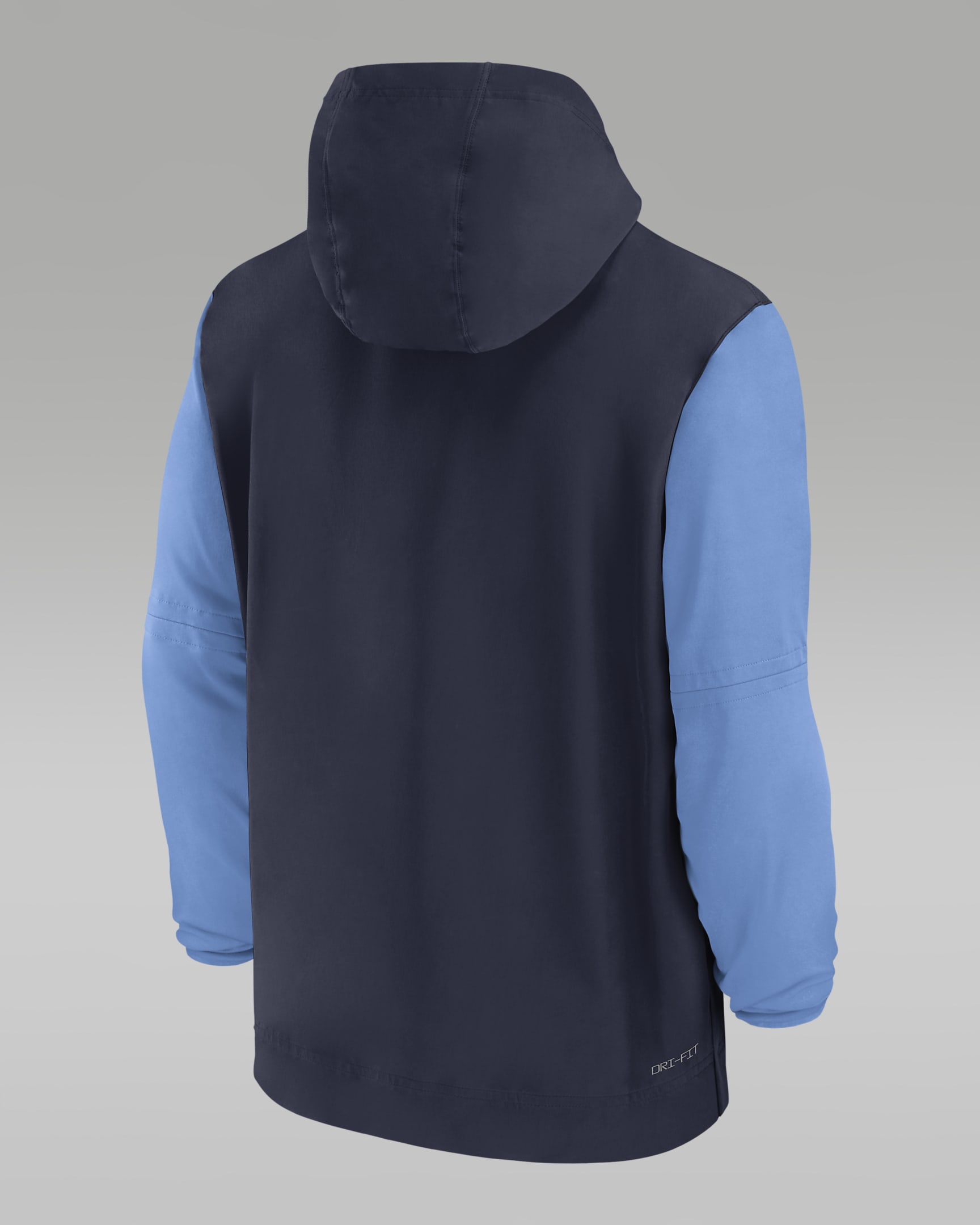 North Carolina Tar Heels Sideline Pre-Game Player Men's Jordan College 1/2-Zip Hooded Jacket - Navy