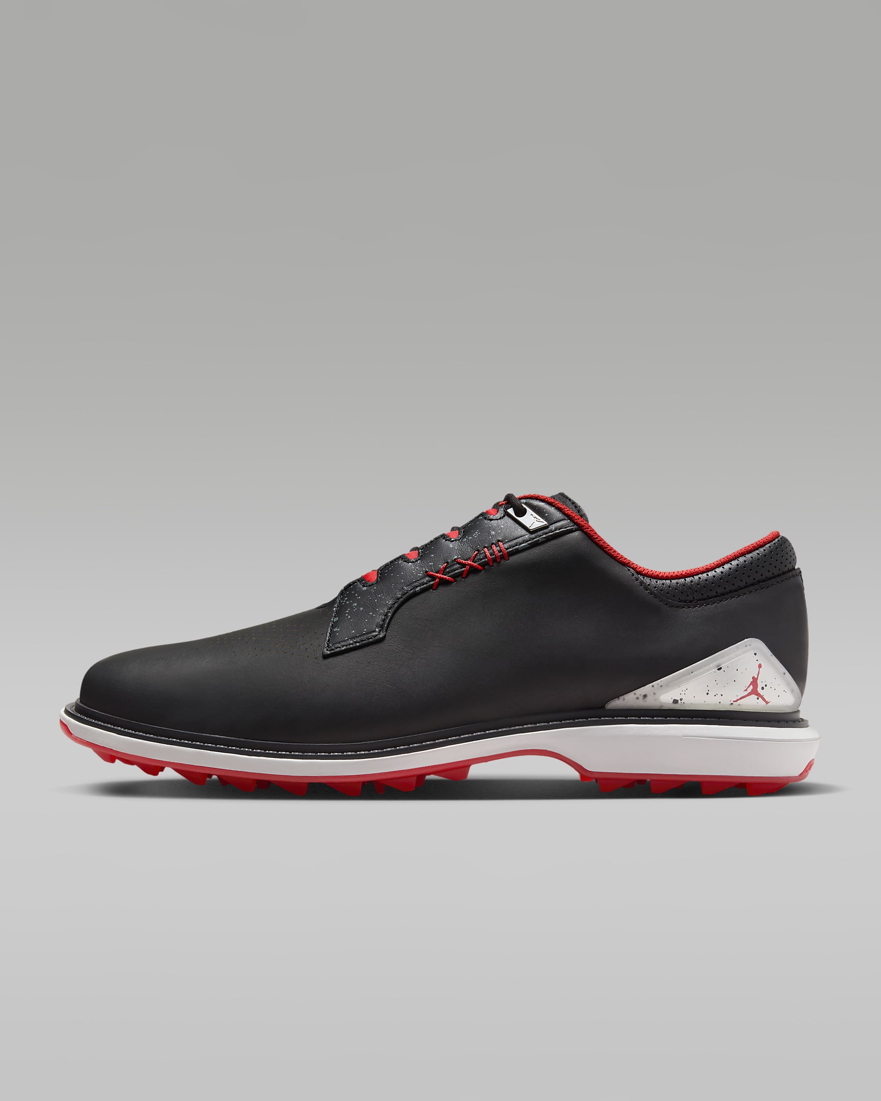 Jordan ADG 5 Golf Shoes - Black/Metallic Silver/Blue Tint/Fire Red