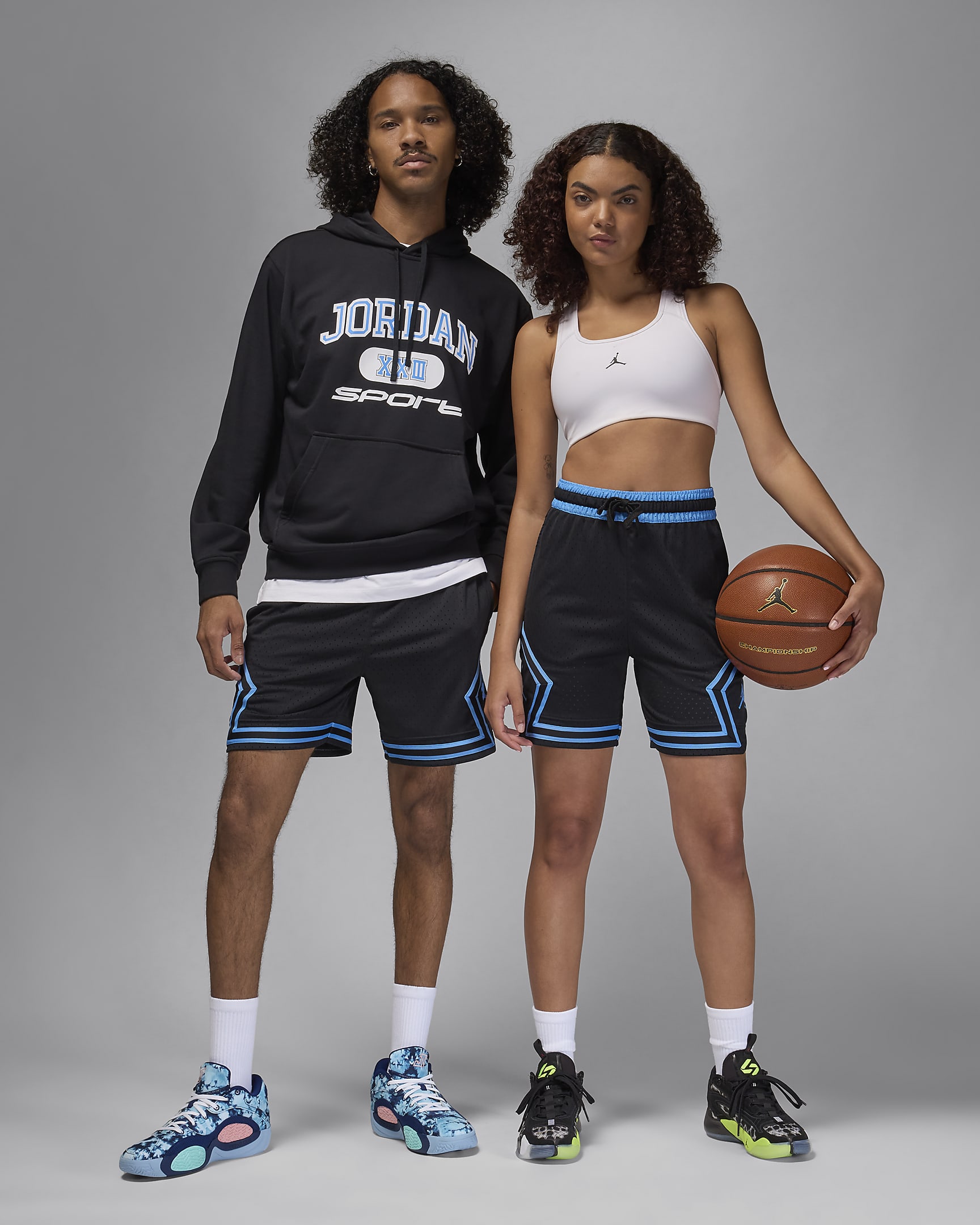 Jordan Dri-FIT Sport Diamond Shorts - Black/Legend Blue/Legend Blue