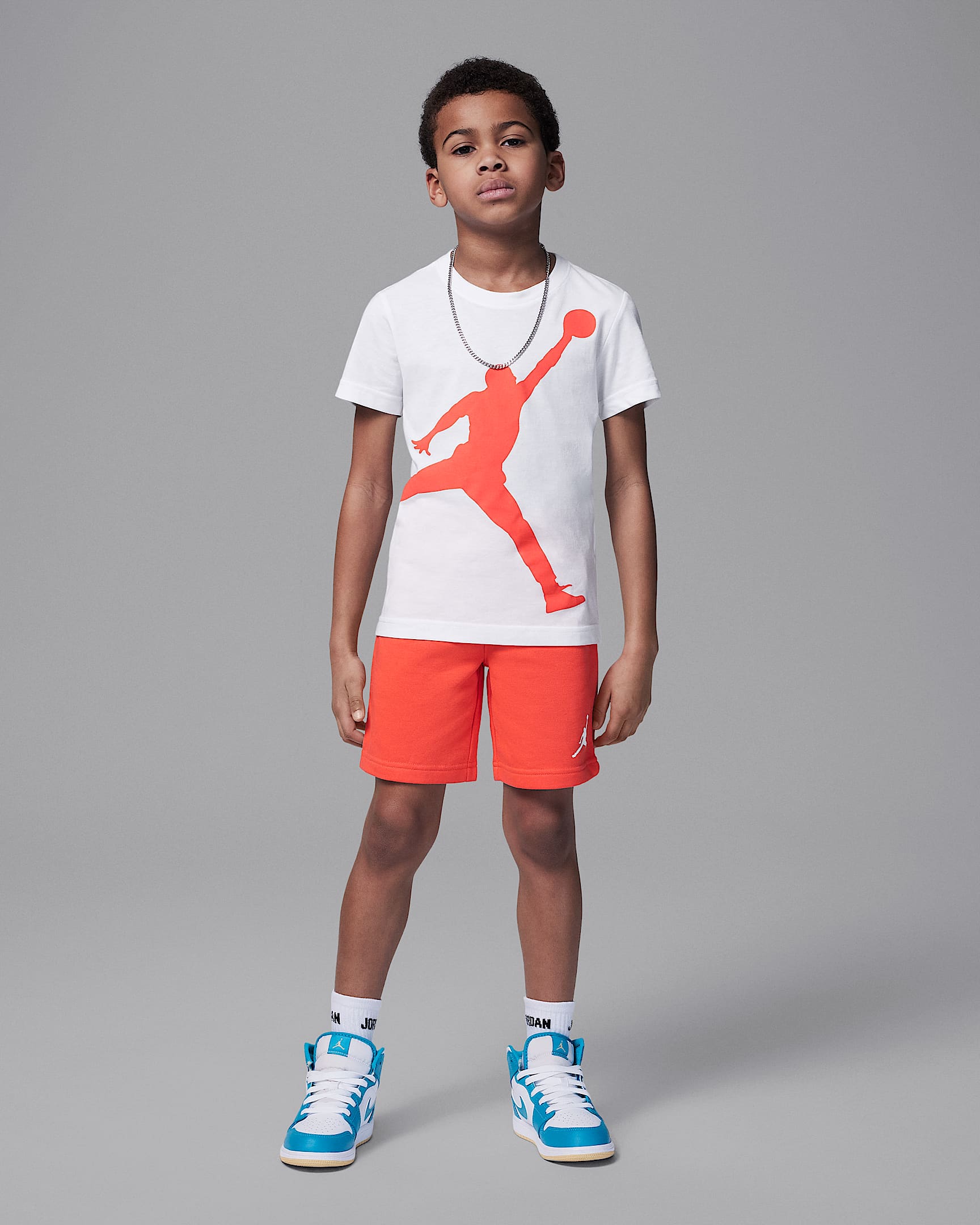 Jordan Younger Kids' Jumpman 2-Piece Shorts Set - Bright Crimson