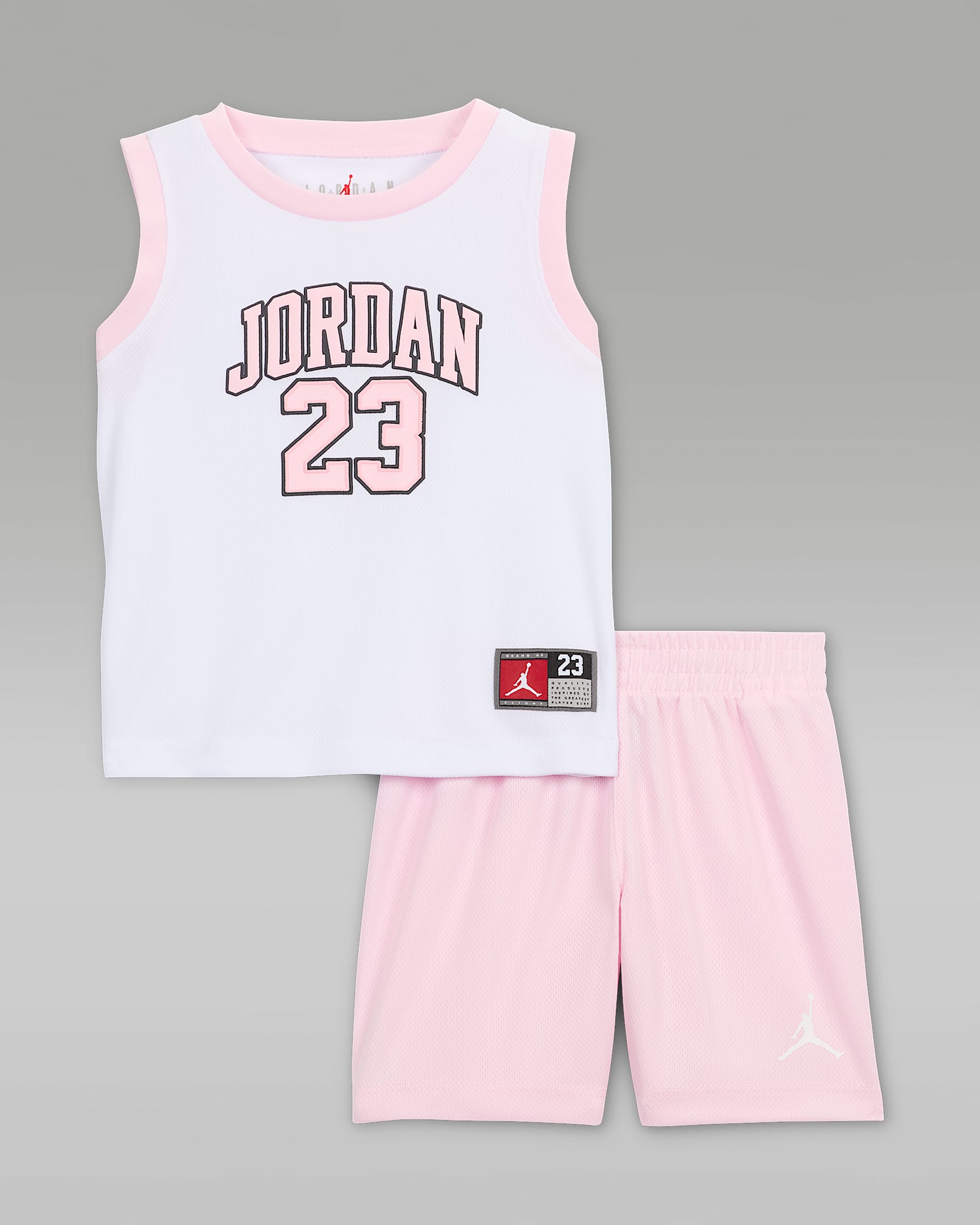Tvådelat set Jordan 23 Jersey för baby (12-24 mån) - Pink Foam
