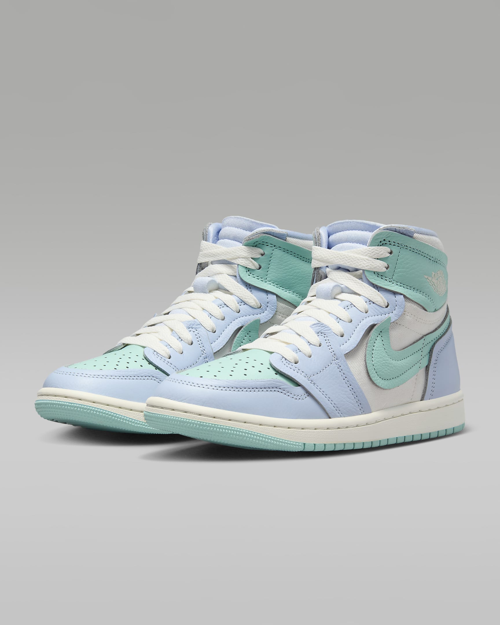 Air Jordan 1 High Method of Make damesko - Hydrogen Blue/Light Dew/Coconut Milk/Sail