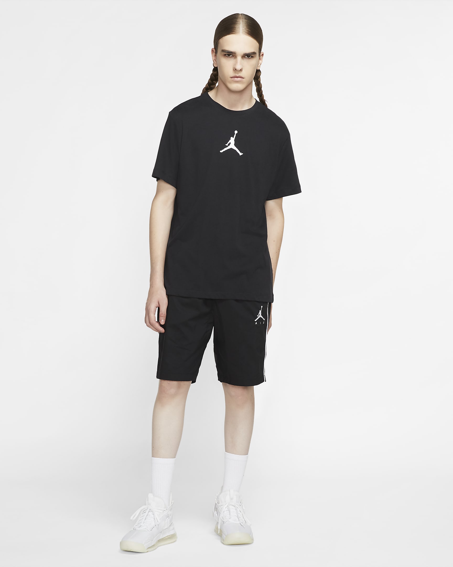 T-shirt Jordan Jumpman för män - Svart/Vit