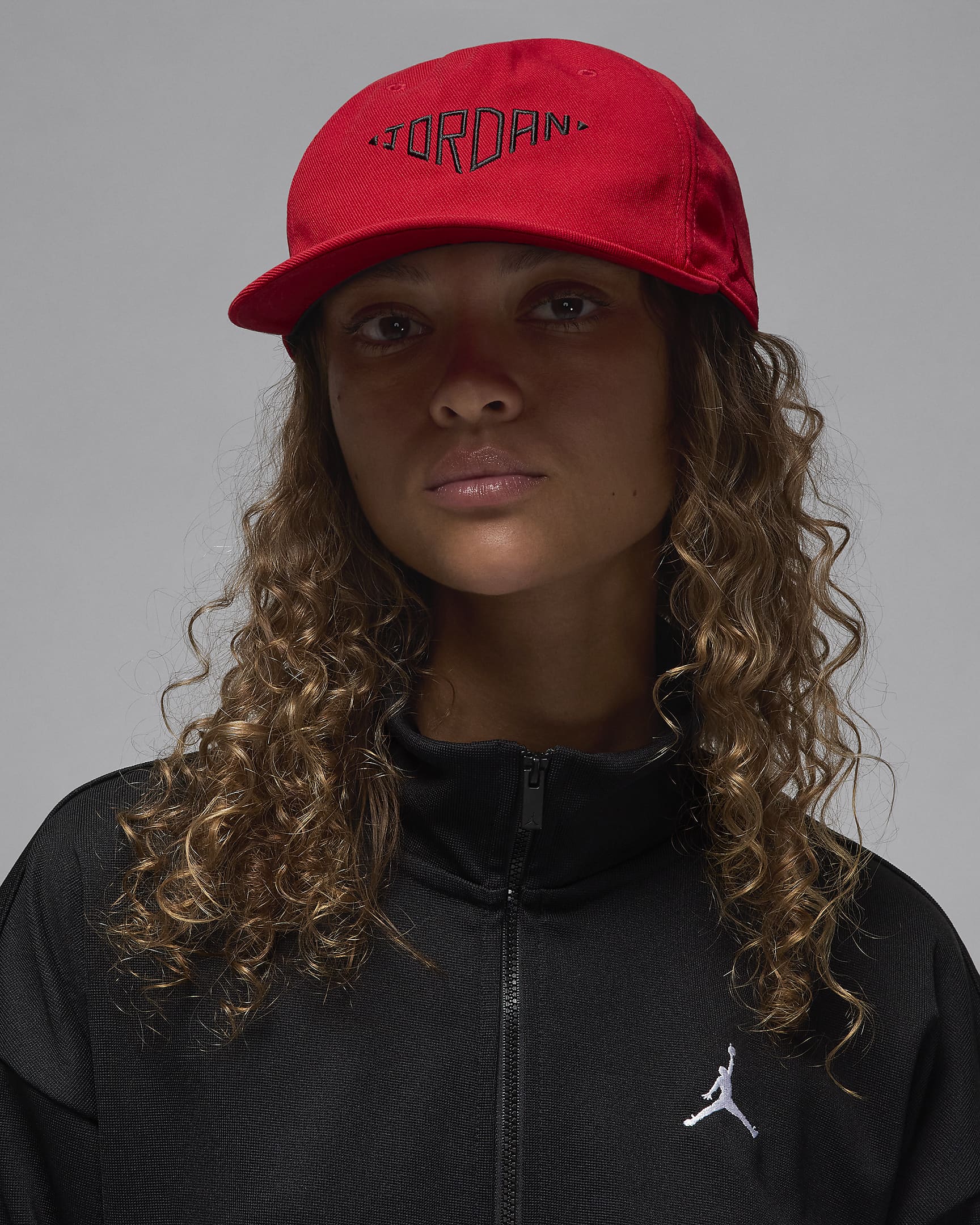 Jordan Pro Gorra de visera plana sin estructura - Gym Red/Negro