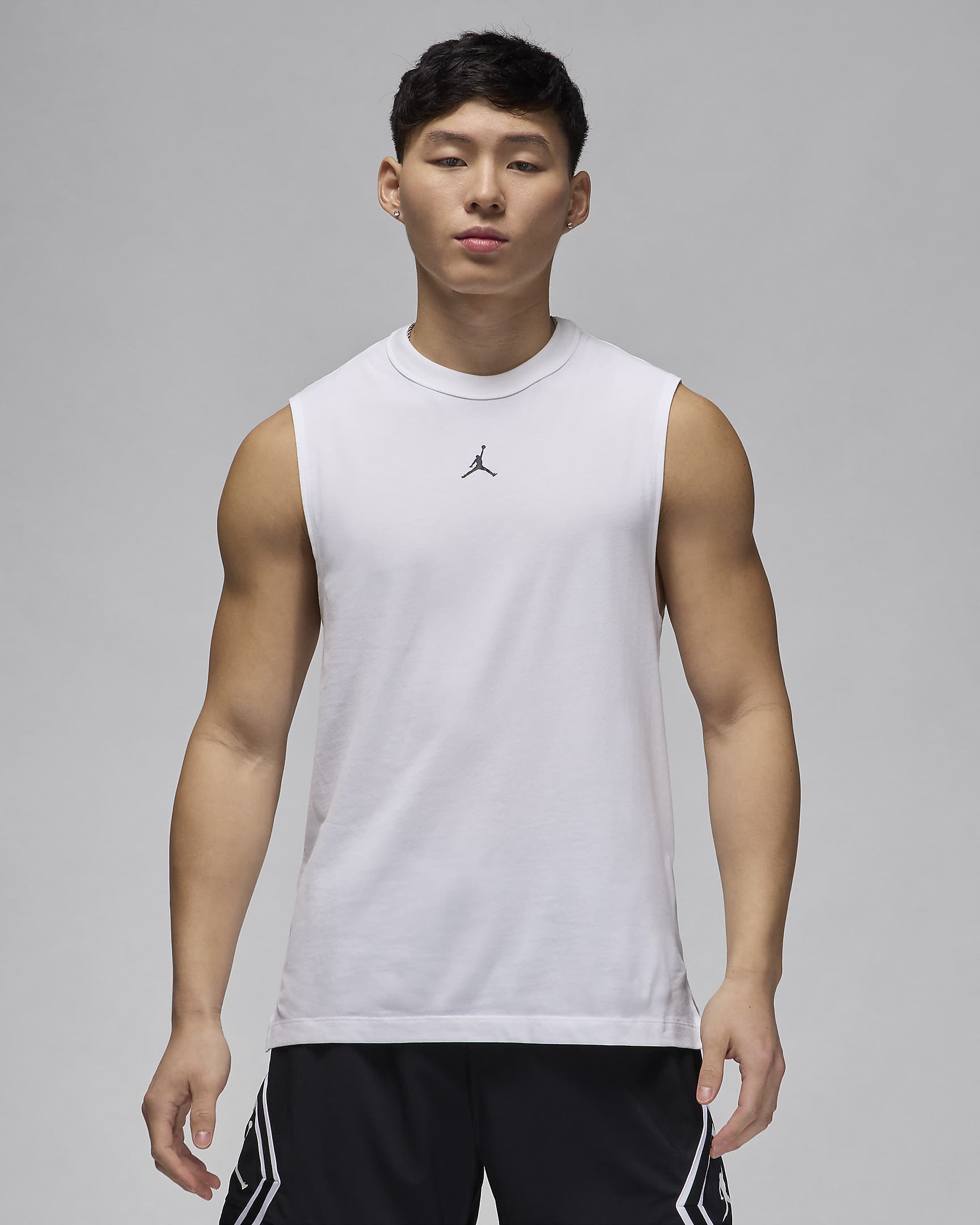 Jordan Sport Men's Dri-FIT Sleeveless Top - White/Black