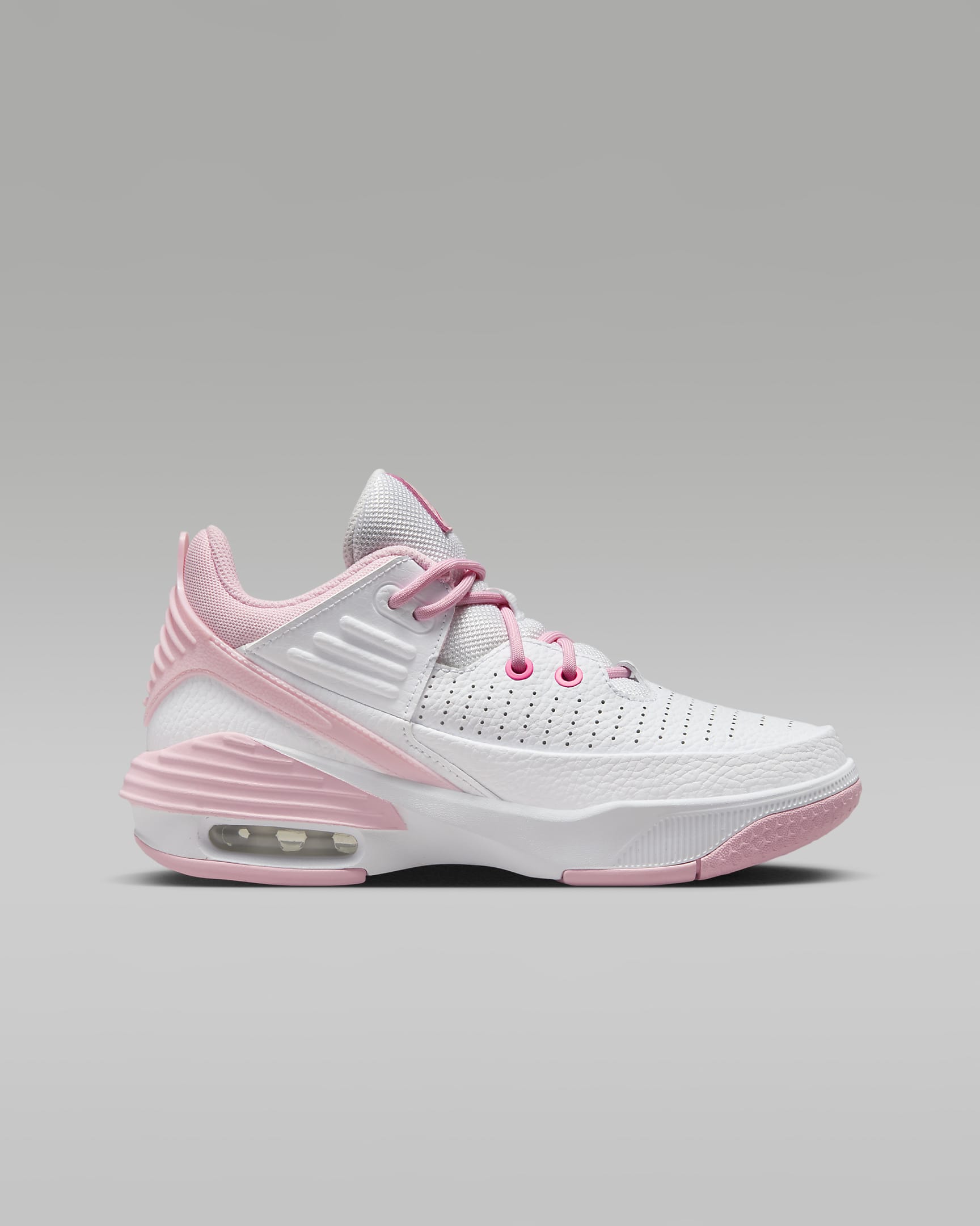 Jordan Max Aura 5 Older Kids' Shoes - White/Fierce Pink/Medium Soft Pink