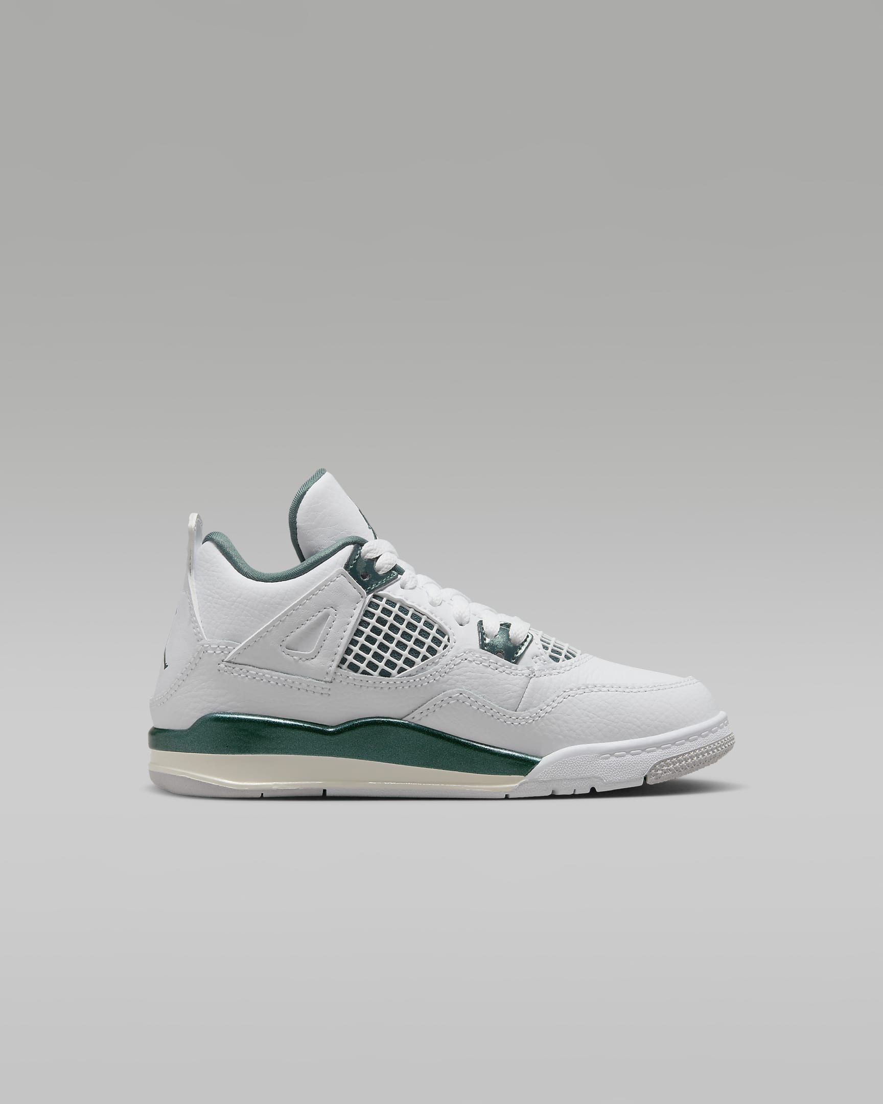 Jordan 4 Retro "Oxidized Green" Little Kids' Shoes - White/White/Neutral Grey/Oxidized Green