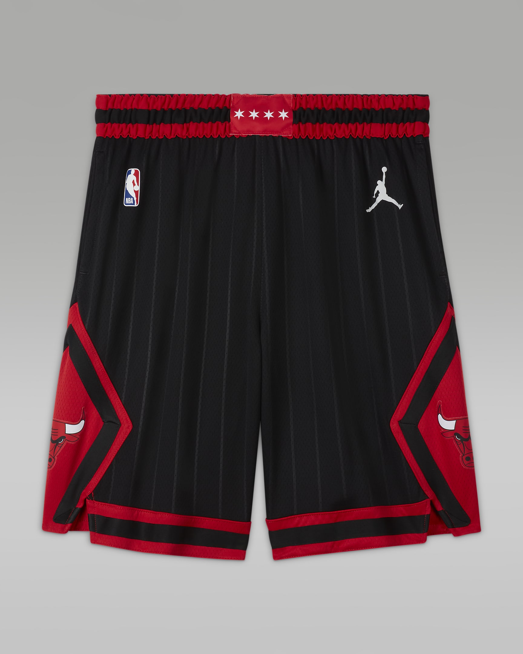 Short Jordan NBA Swingman Chicago Bulls Statement Edition pour Homme - Noir/University Red/Blanc