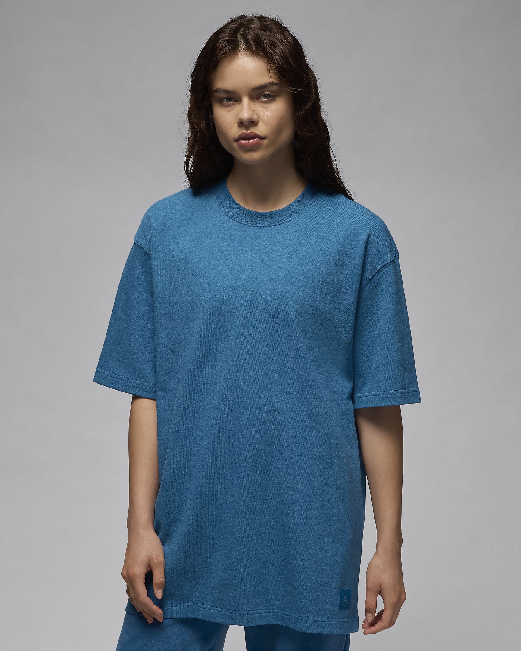 Jordan Essentials Women's Oversized T-shirt - Industrial Blue/Heather