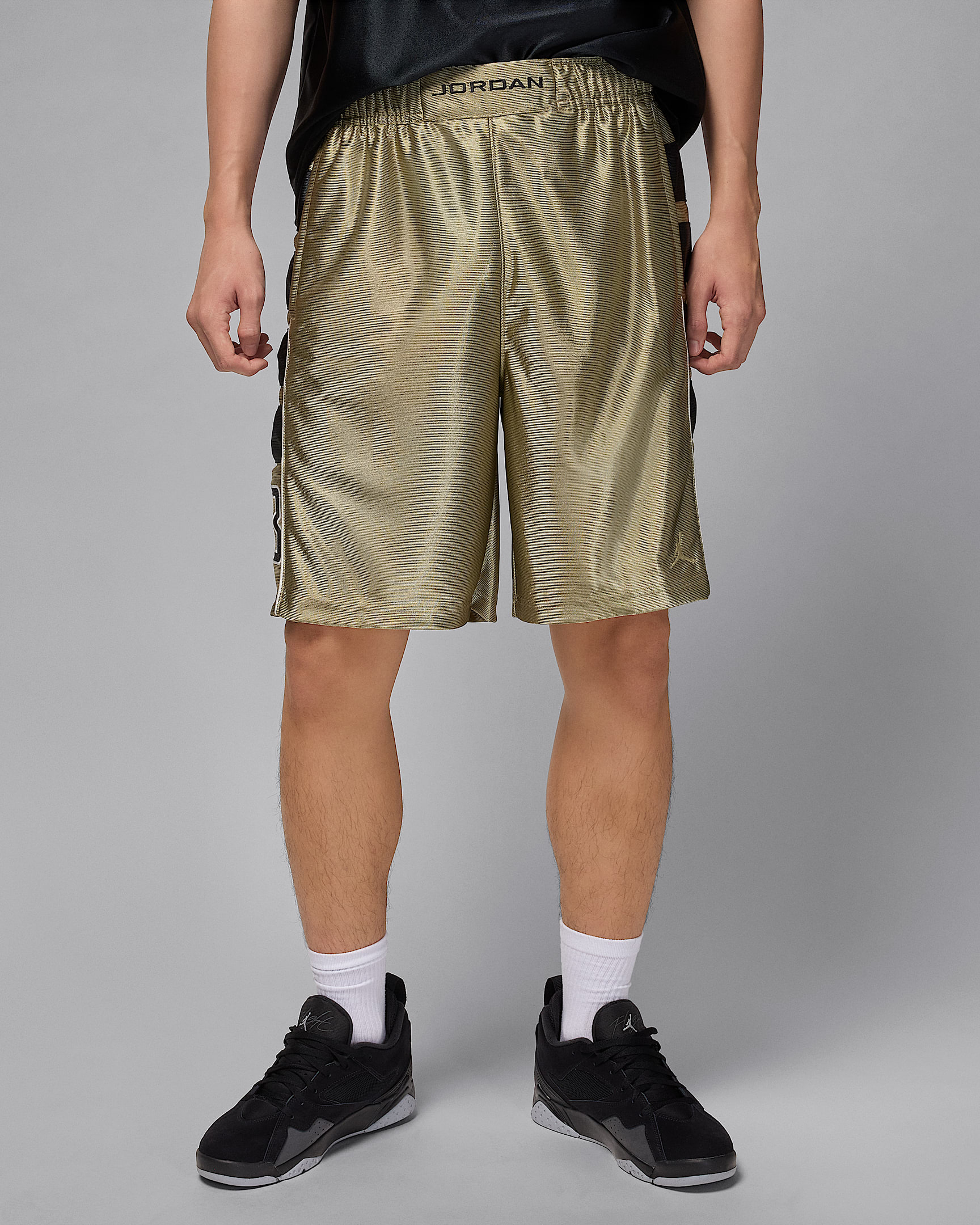 Jordan Brooklyn Cat Scratch Men's Shorts - Medium Khaki/Black/Medium Khaki