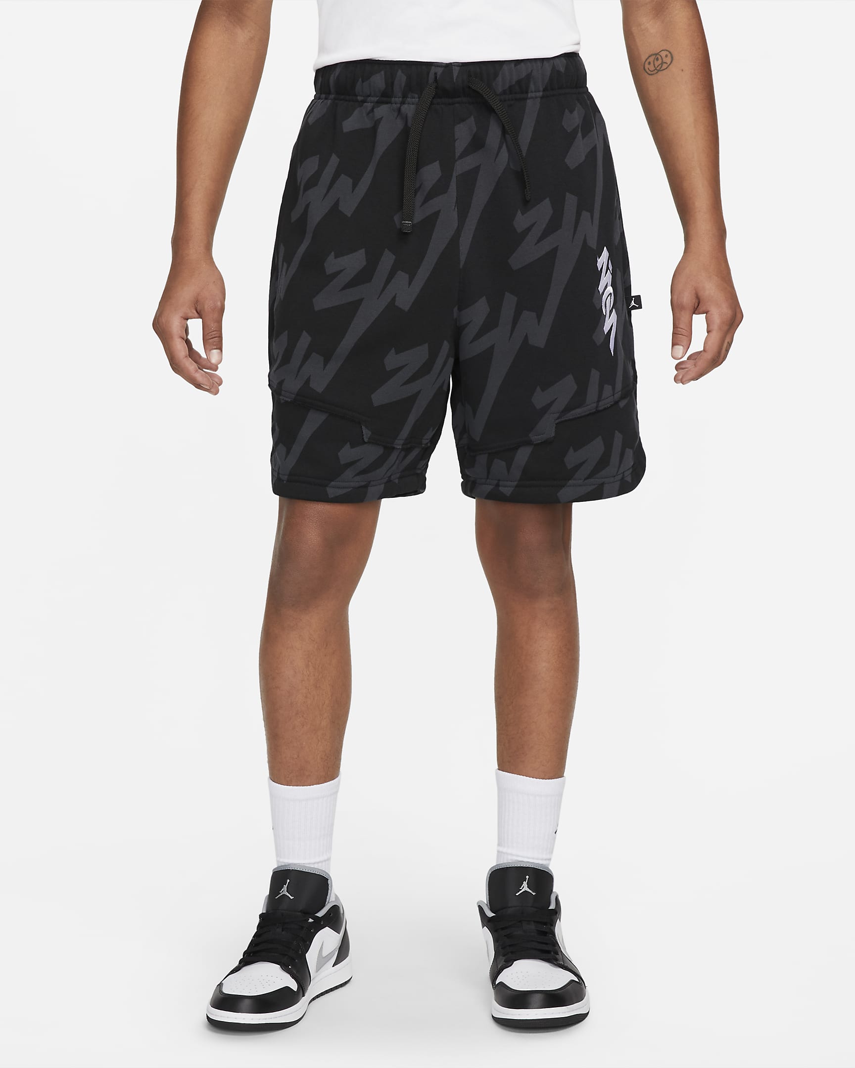 Shorts de alto rendimiento para hombre Zion - Negro/Blanco