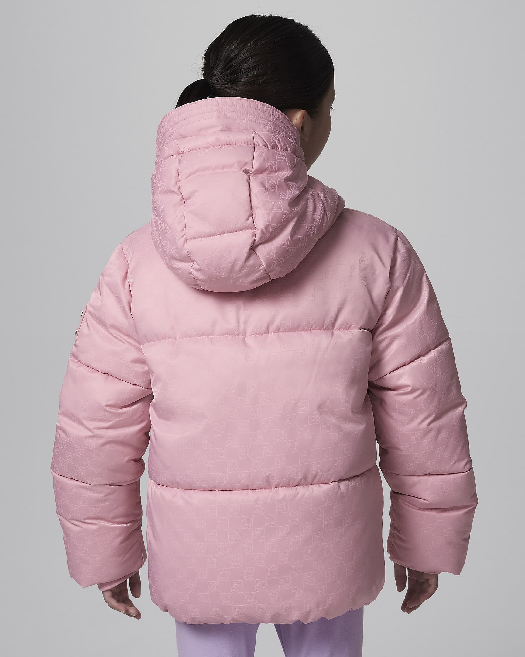 Jordan Older Kids' 23 Jacquard Filled Jacket - Pink Glaze/Pink Glaze