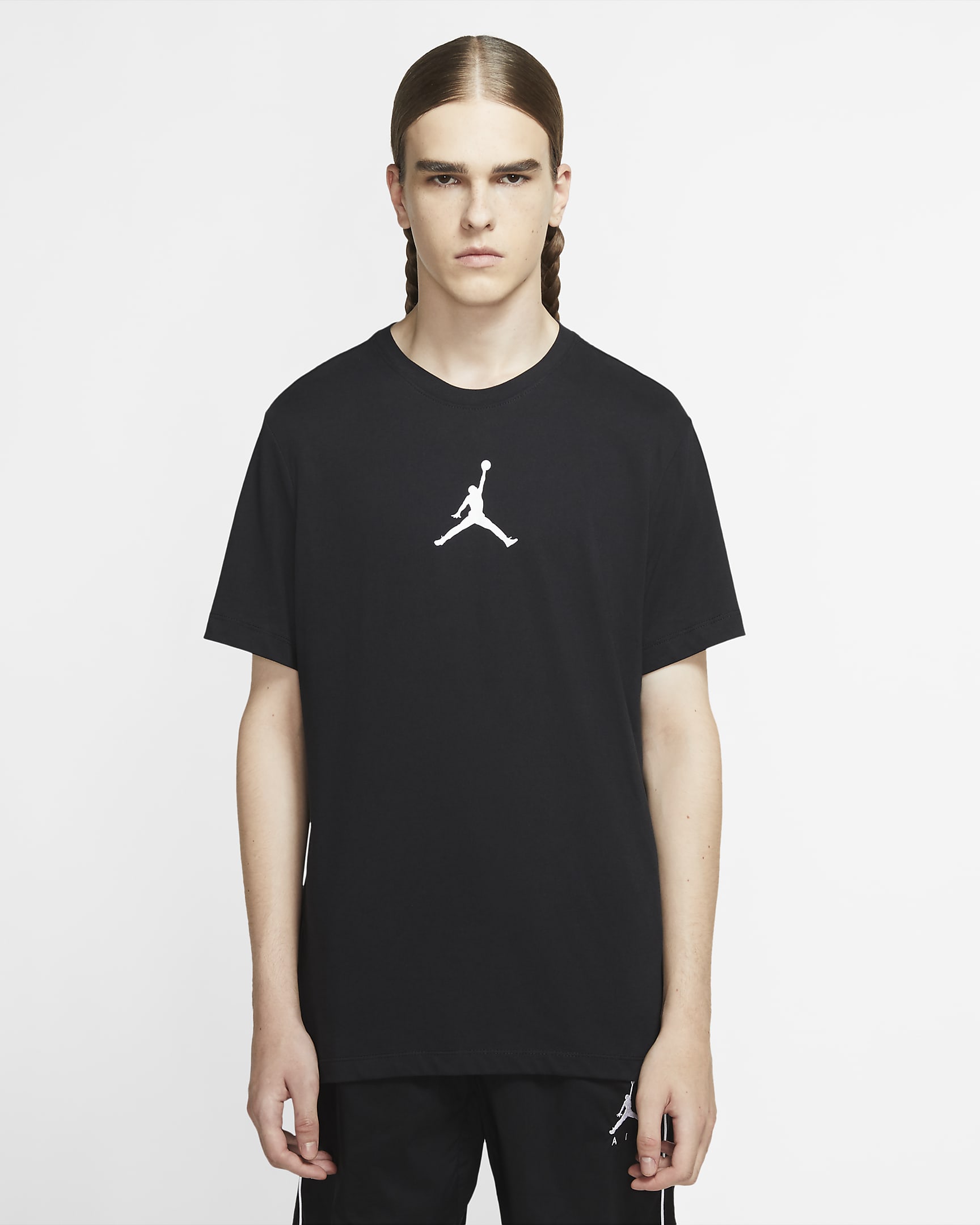 T-shirt Jordan Jumpman för män - Svart/Vit