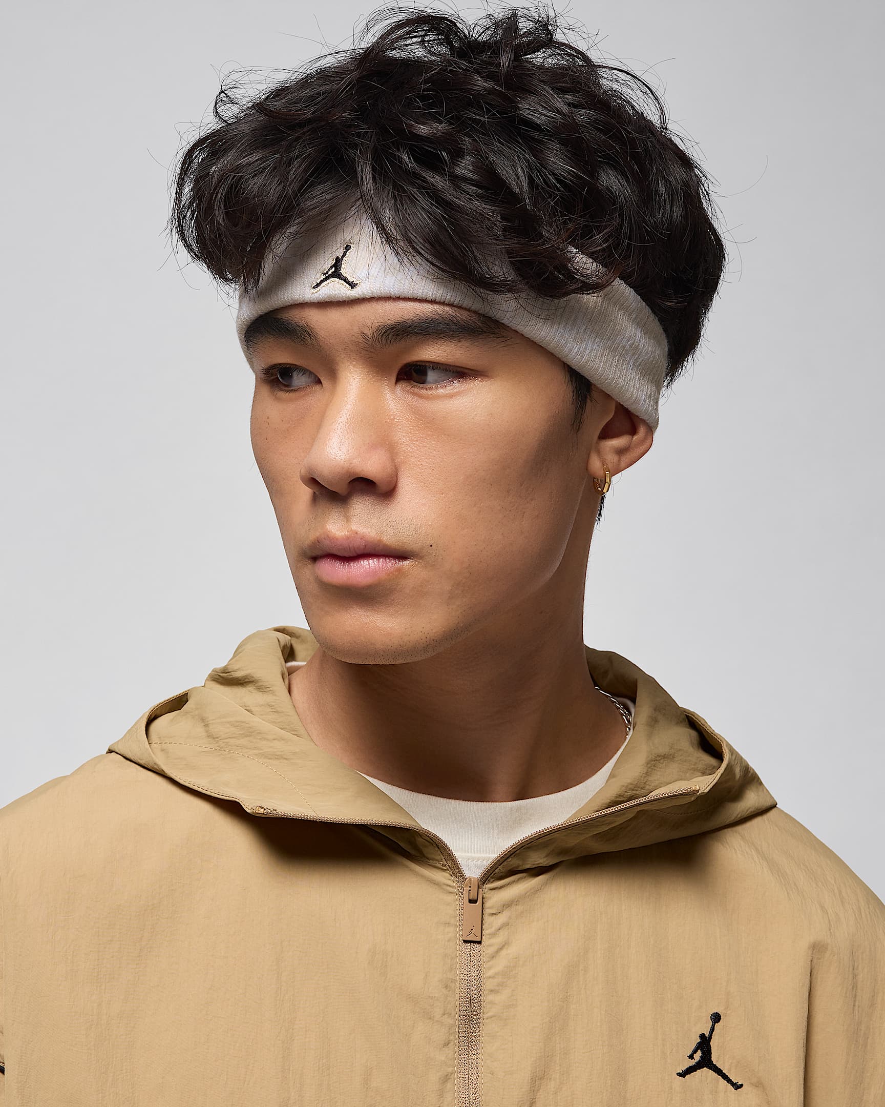Bandeau en molleton Jordan Dri-FIT - Light Orewood Brown/Sail/Noir