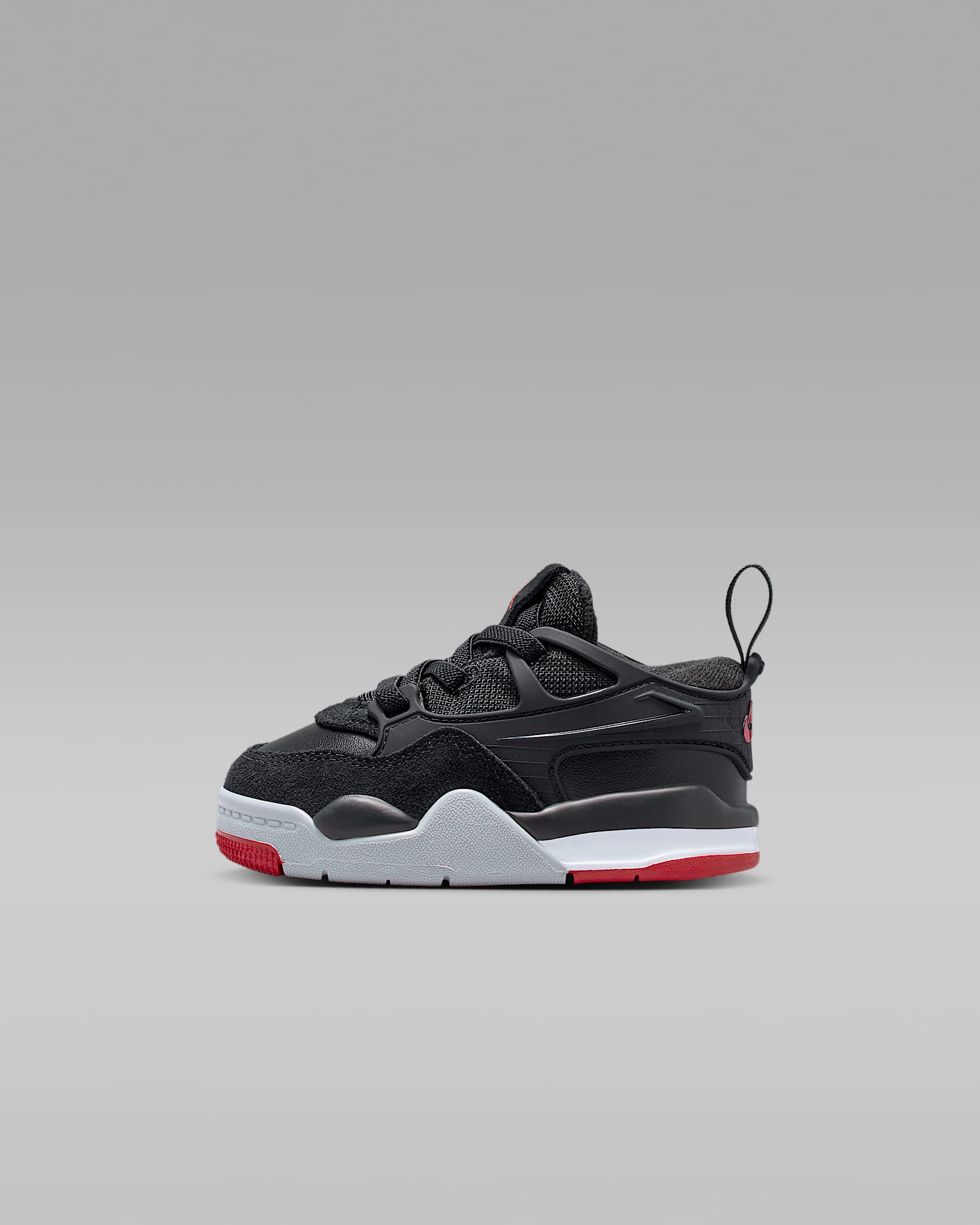 Jordan 4 RM Baby/Toddler Shoes - Black/Wolf Grey/White/Varsity Red