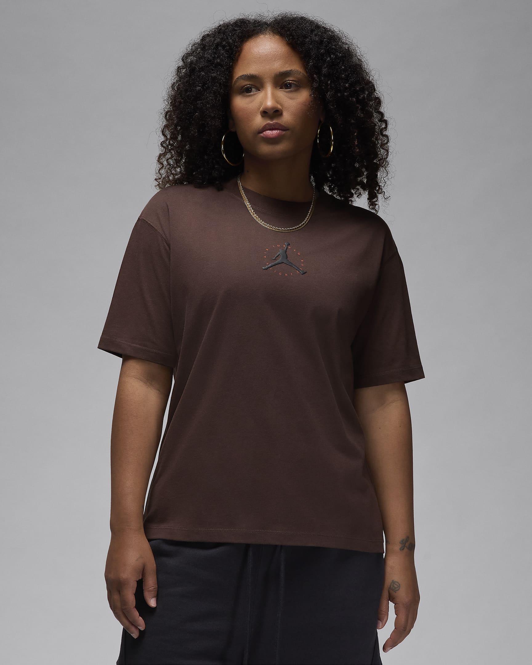 Playera para mujer Jordan Essential - Marrón barroco