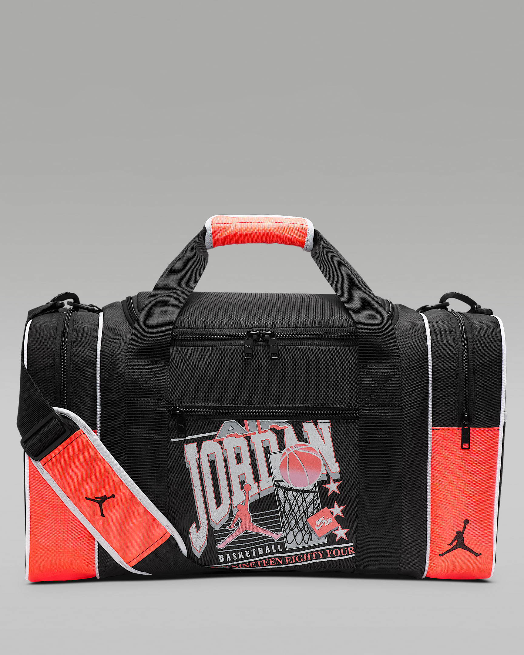 Jordan 84 Vintage Duffel (51L) - Black/Infrared