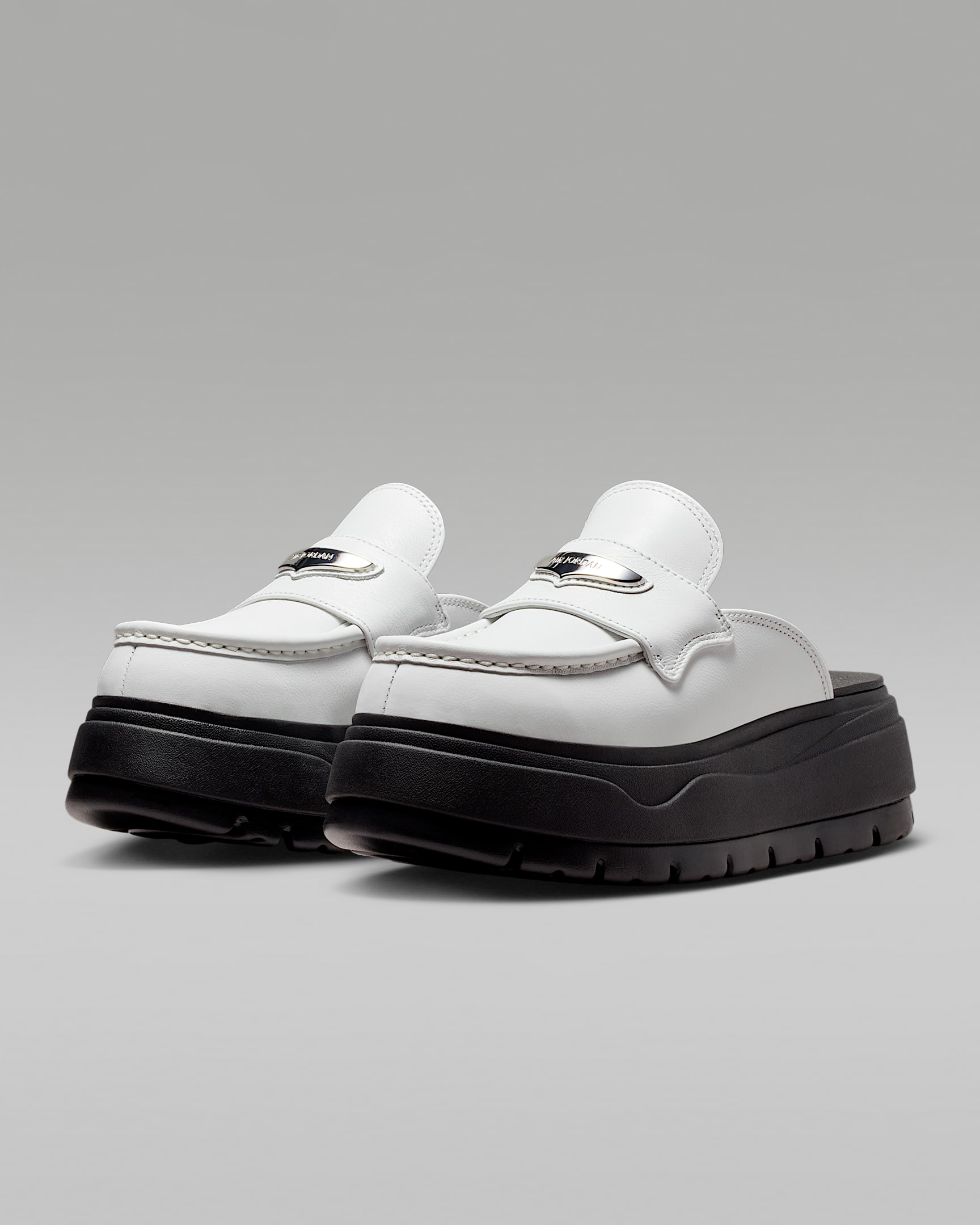 Air Jordan Mule Women's Shoes - Summit White/Black/Metallic Silver