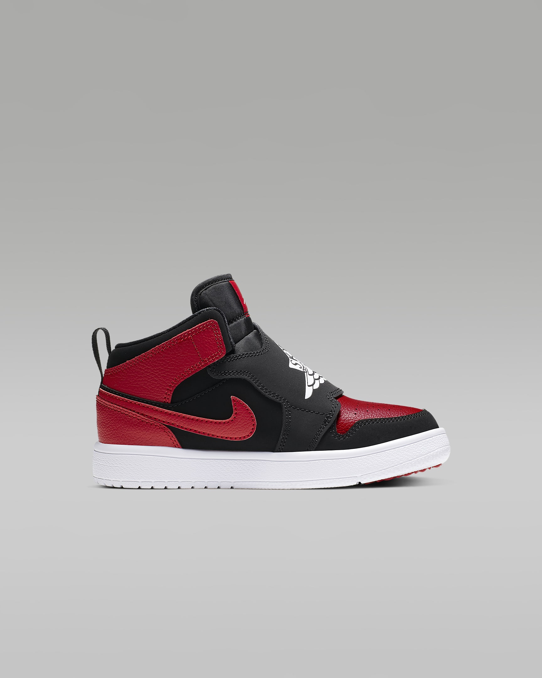 Sky Jordan 1 Younger Kids' Shoe - Black/Gym Red/White