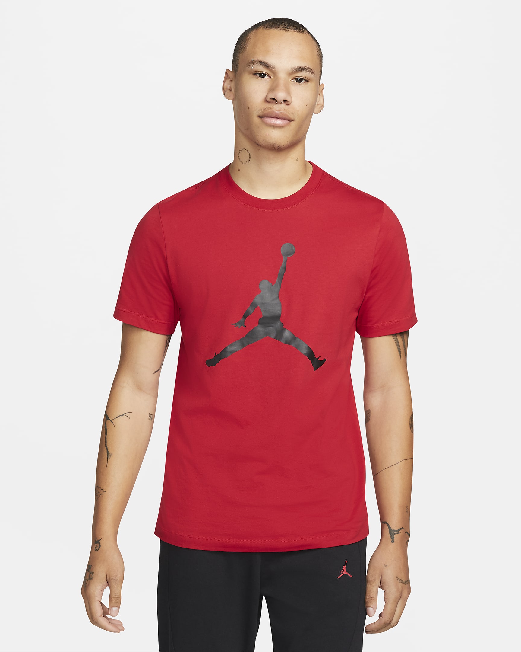 Jordan Jumpman Men's T-Shirt - Gym Red/Black/Black