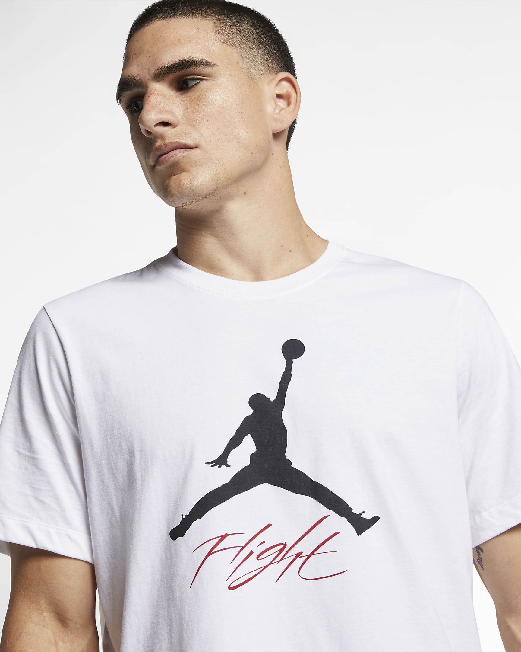 Jordan Jumpman Flight férfipóló - Fehér/Fekete