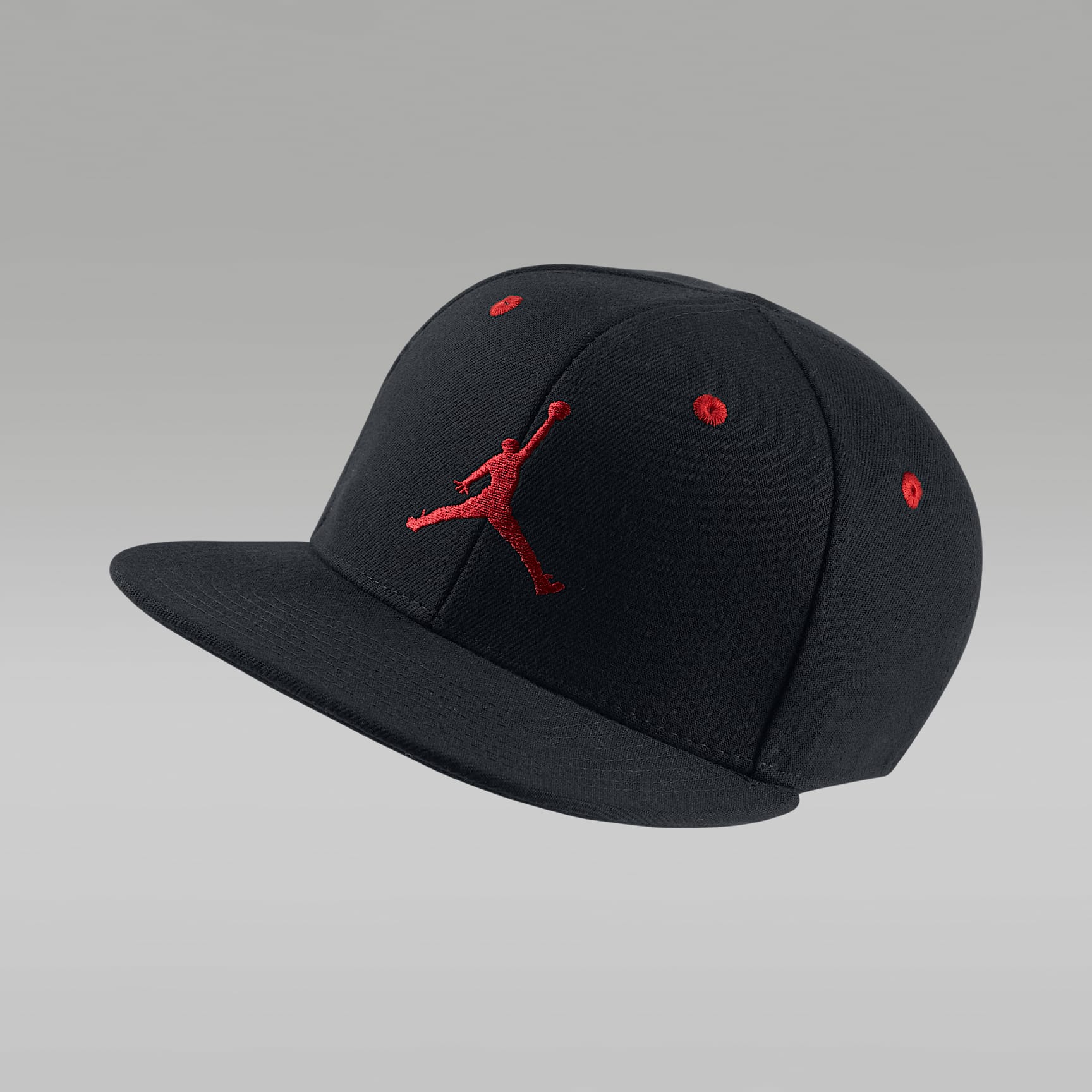 Gorra ajustable para niños talla grande Jordan - Negro